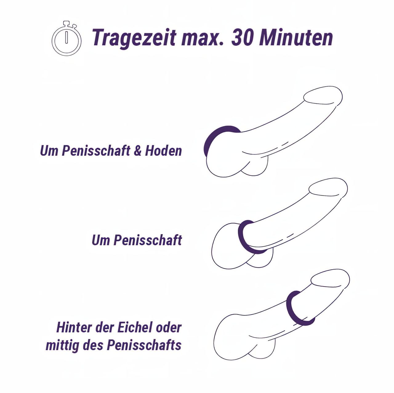 Boners - péniszgyűrű szett - 3db (szürke) Boners - péniszgyűrű szett - 3db (szürke)