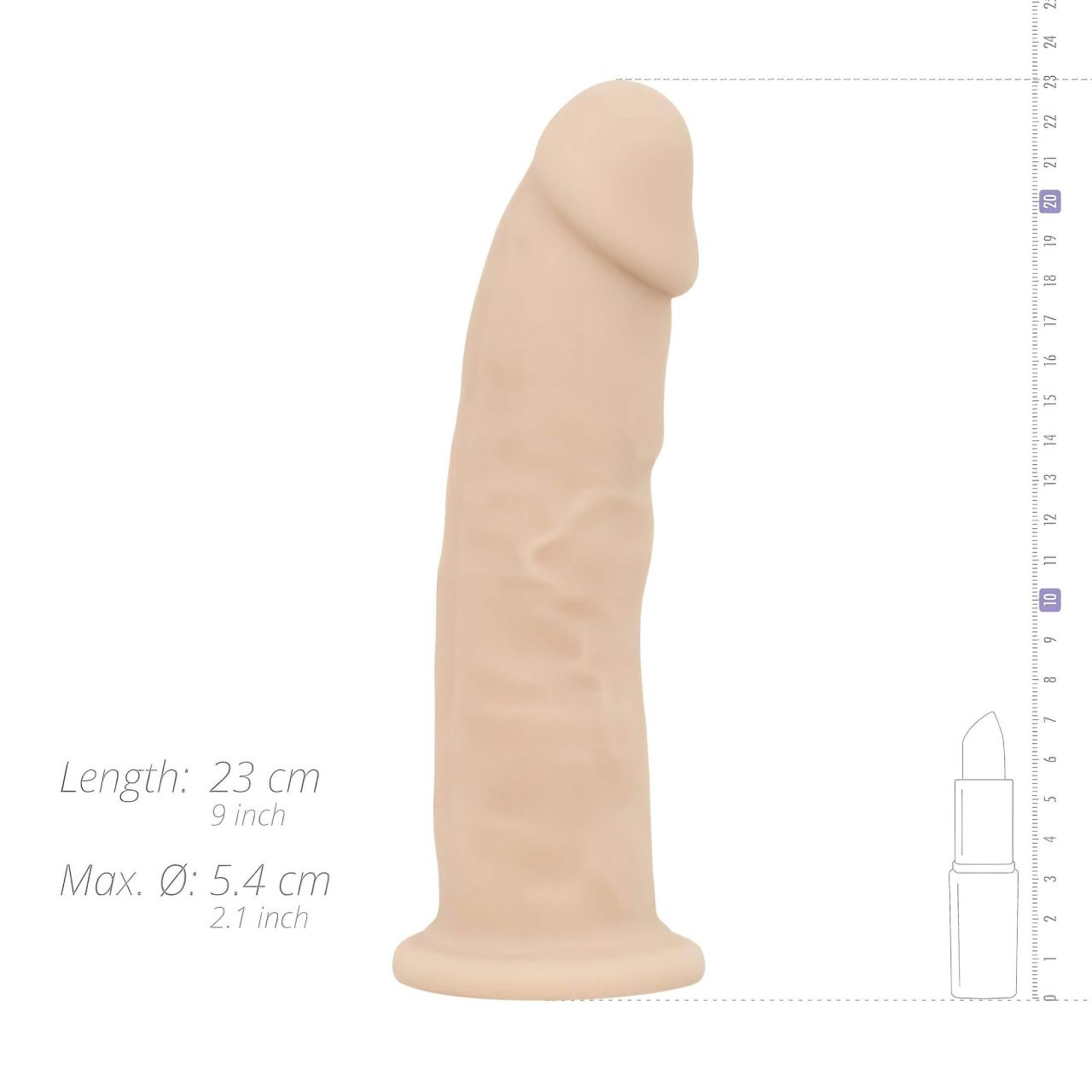 Real Fantasy Xavier - élethű dildó - 23cm (natúr) Real Fantasy Xavier - élethű dildó - 23cm (natúr)