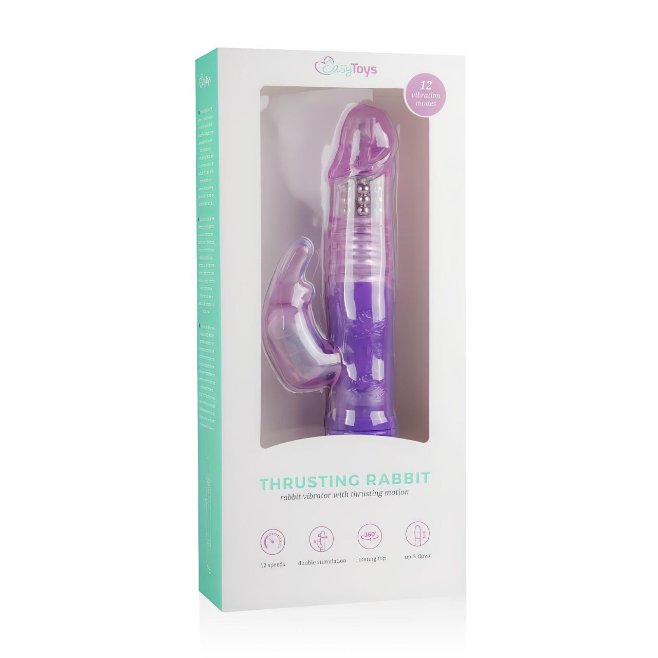 Easytoys Bunny - lökő-forgó vibrátor (lila) Easytoys Bunny - lökő-forgó vibrátor (lila)