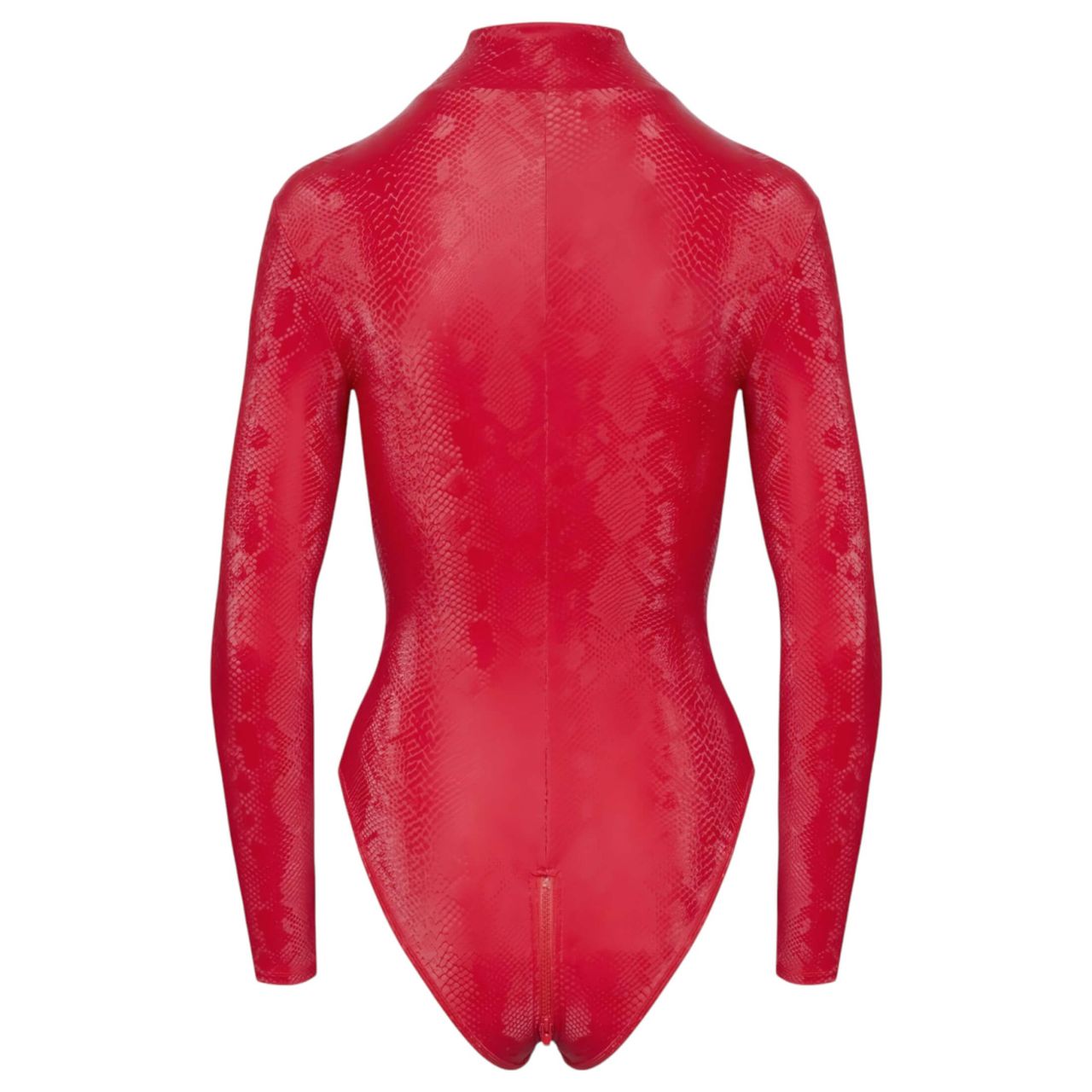Cottelli - kígyóbőr mintás body (piros)