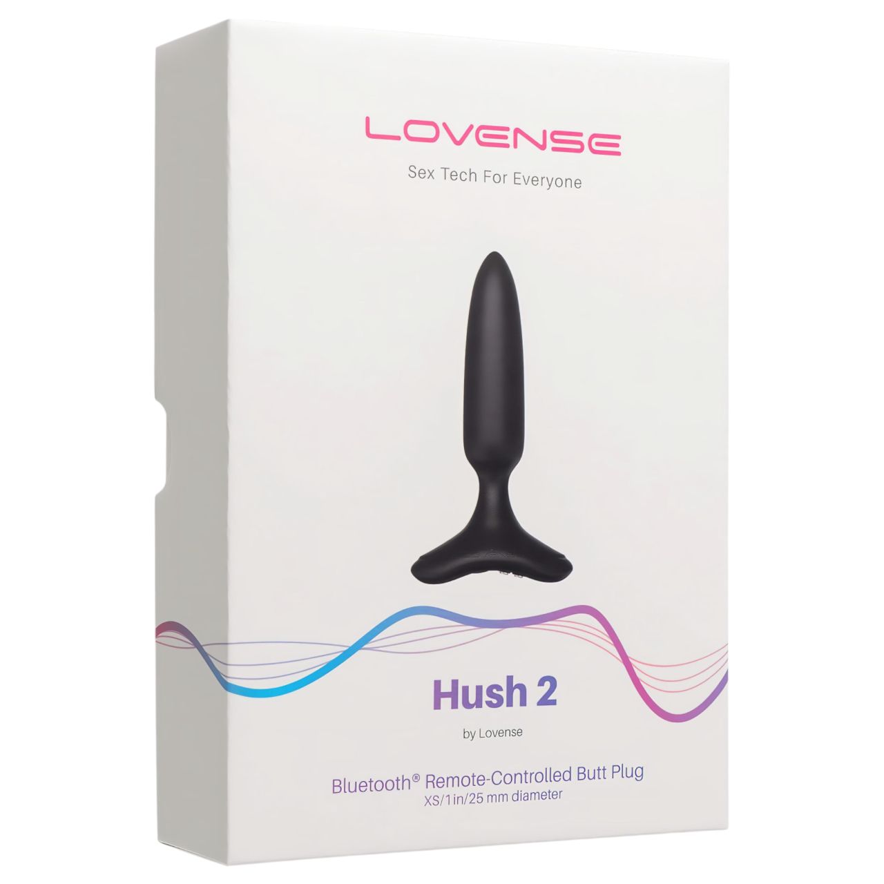 LOVENSE Hush 2 XS - akkus kis anál vibrátor (25mm) - fekete LOVENSE Hush 2 XS - akkus kis anál vibrátor (25mm) - fekete