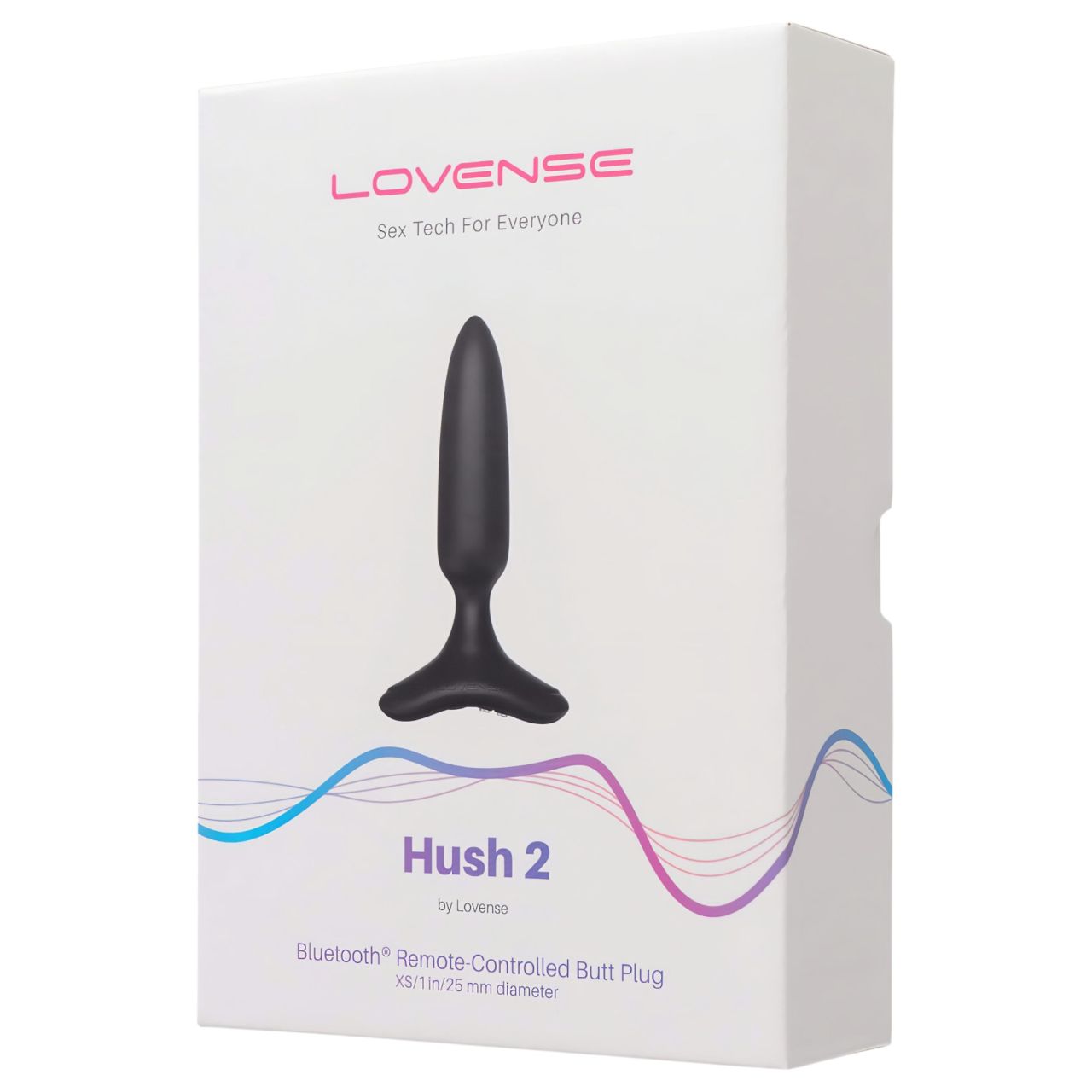 LOVENSE Hush 2 XS - akkus kis anál vibrátor (25mm) - fekete LOVENSE Hush 2 XS - akkus kis anál vibrátor (25mm) - fekete