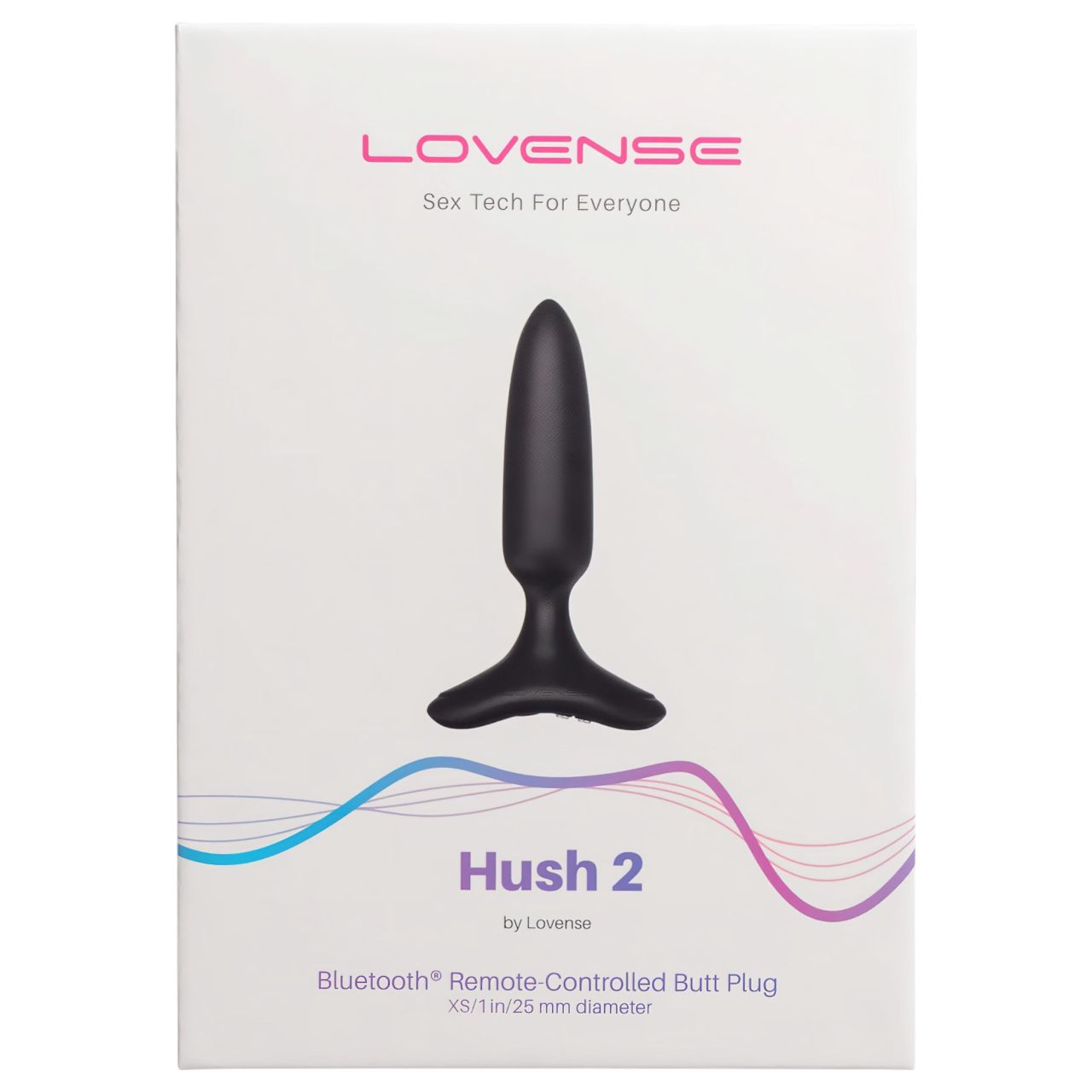 LOVENSE Hush 2 XS - akkus kis anál vibrátor (25mm) - fekete LOVENSE Hush 2 XS - akkus kis anál vibrátor (25mm) - fekete