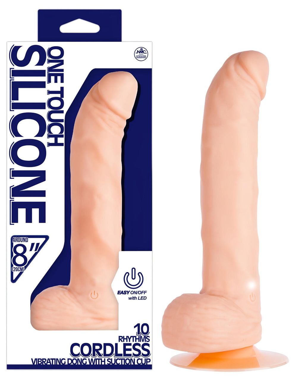 One Touch 8 - Herés szilikon vibrátor (natúr) One Touch 8 - Herés szilikon vibrátor (natúr)