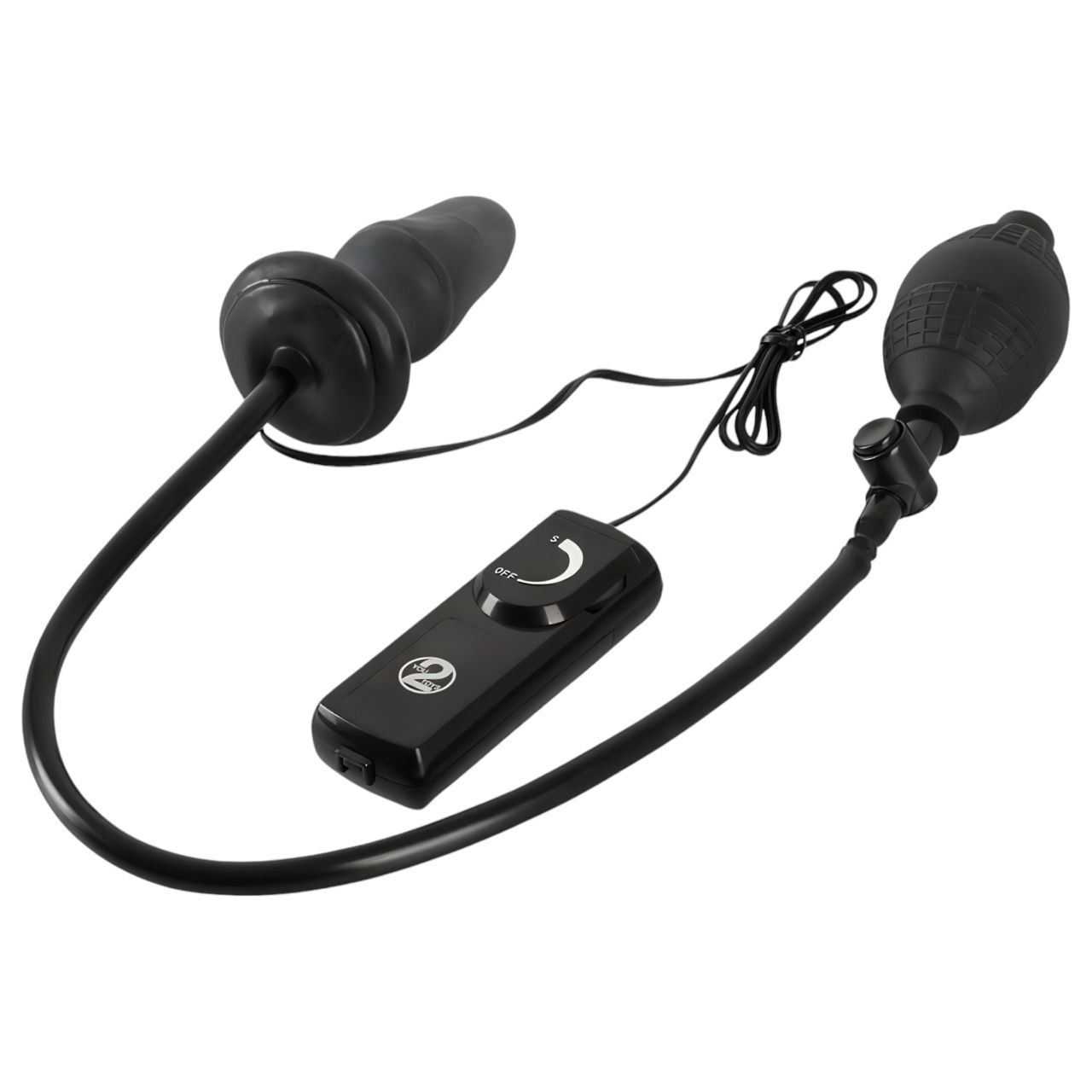 You2Toys - pumpálható anál vibrátor (fekete)