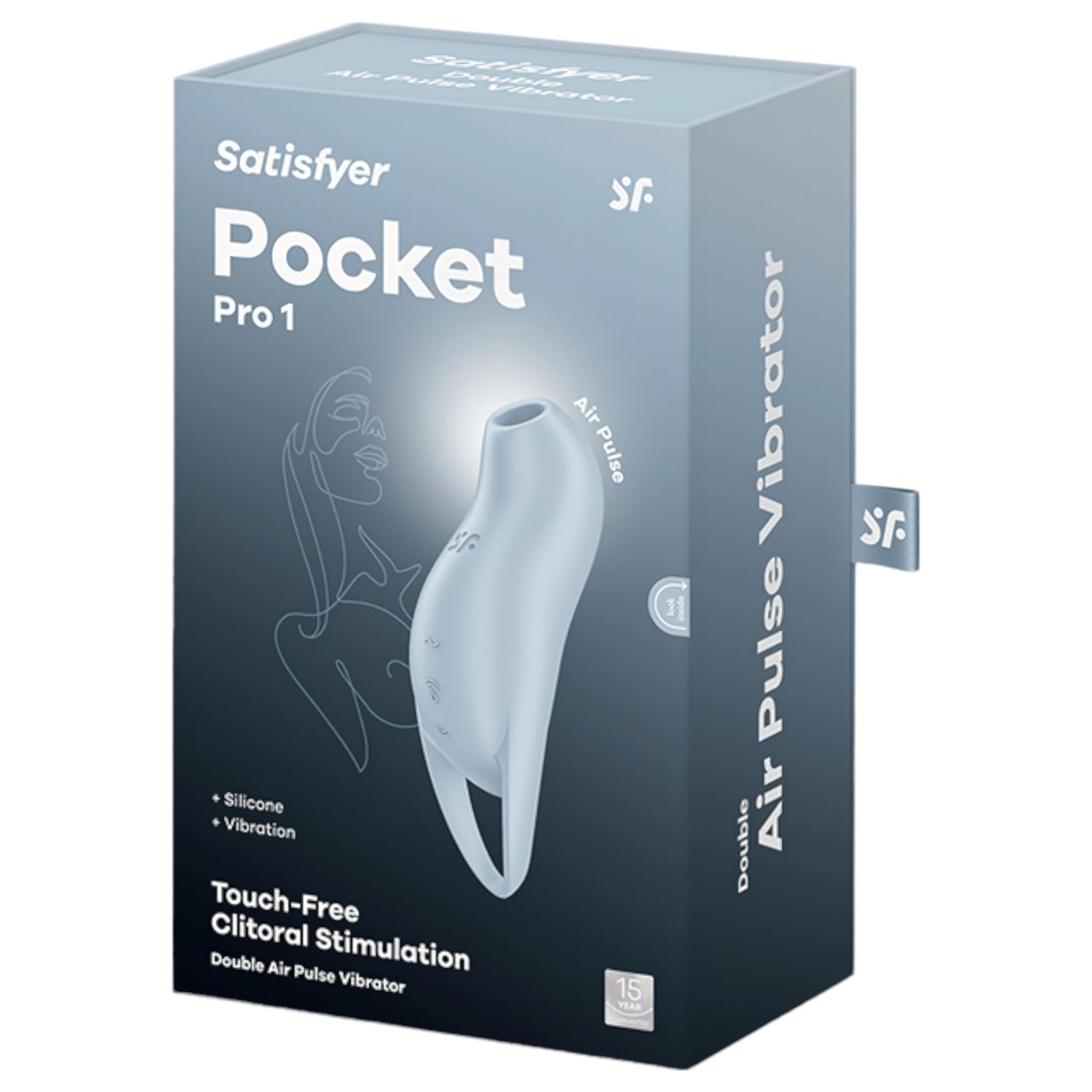Satisfyer Pocket Pro 1 - léghullámos csiklóizgató (kék) Satisfyer Pocket Pro 1 - léghullámos csiklóizgató (kék)