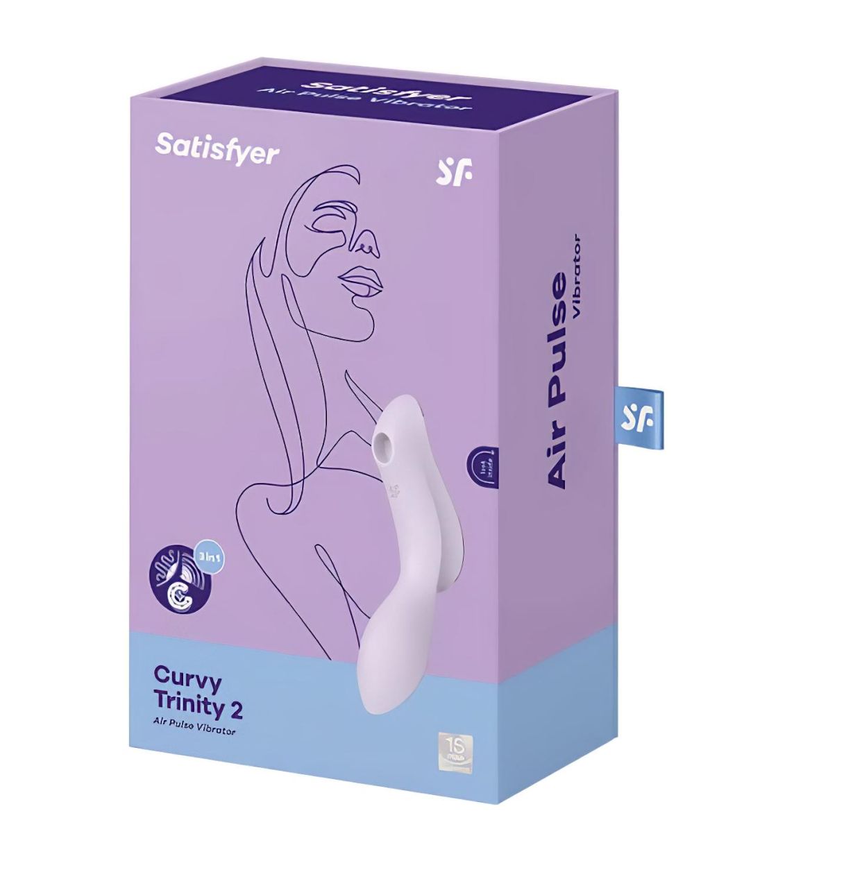 Satisfyer Curvy Trinity 2 - léghullámos 2in1 vibrátor (lila) Satisfyer Curvy Trinity 2 - léghullámos 2in1 vibrátor (lila)