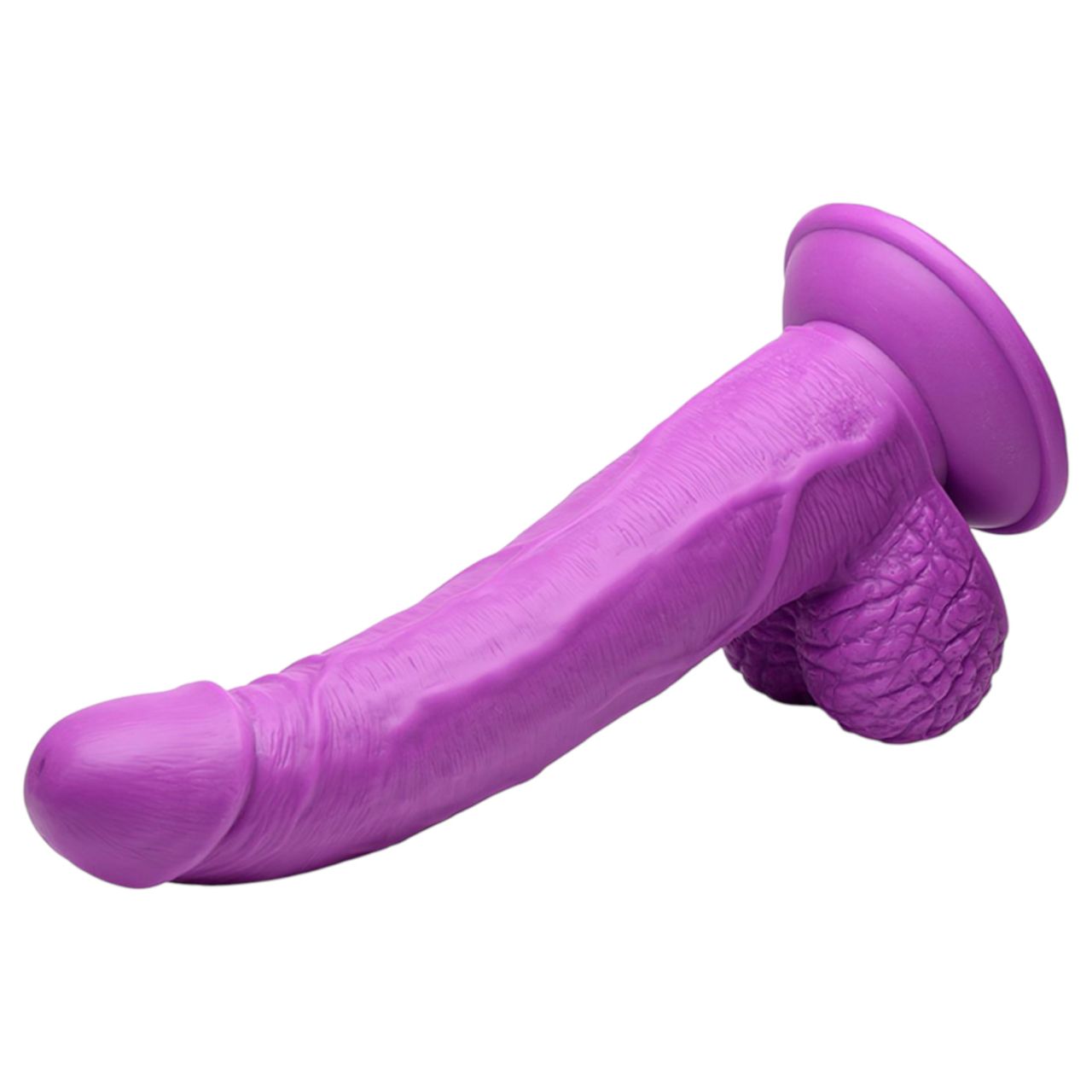 XR Brands POP - tapadótalpas, herés dildó - 19 cm (lila) XR Brands POP - tapadótalpas, herés dildó - 19 cm (lila)