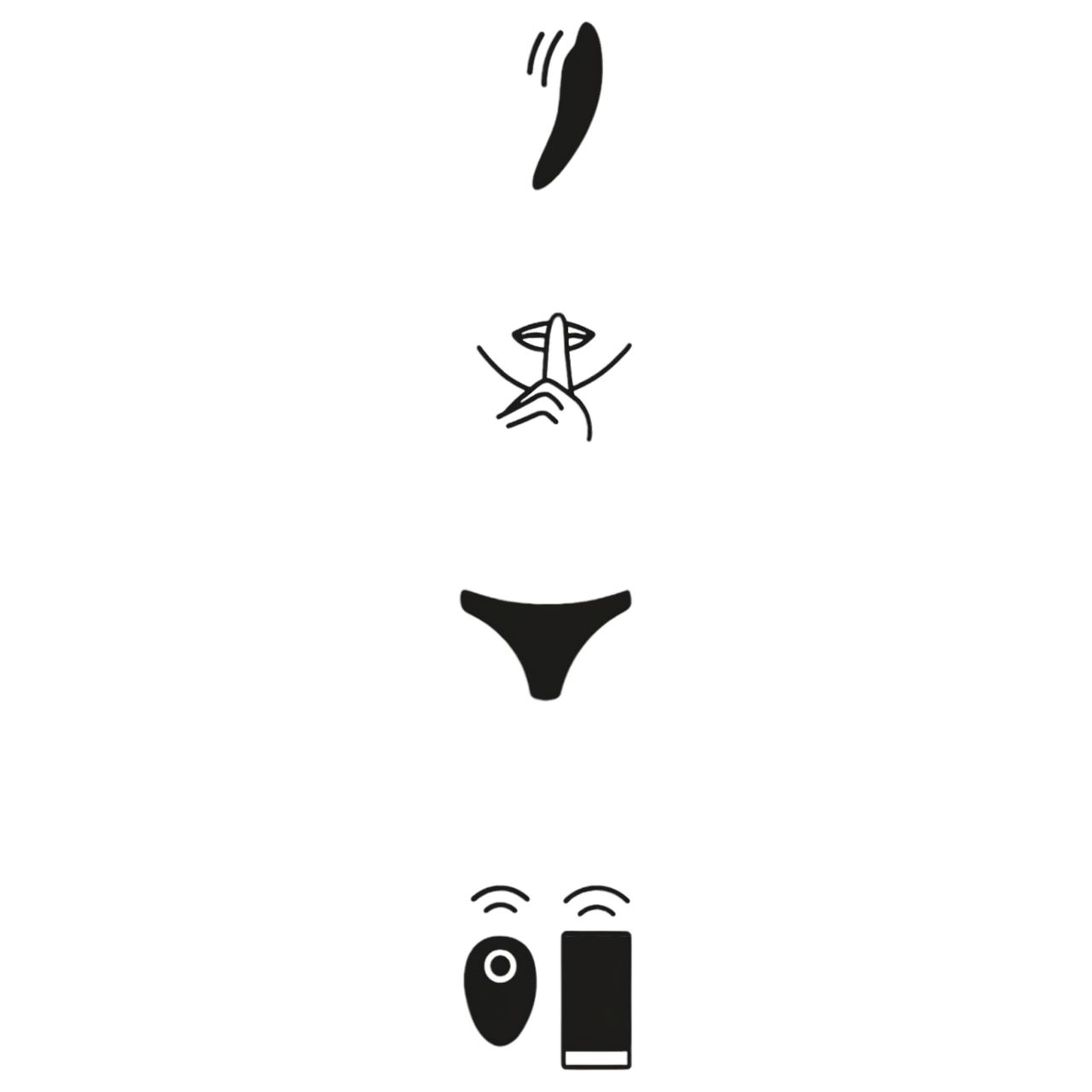We-Vibe Moxie+ - rádiós, okos csikló vibrátor (fekete) We-Vibe Moxie+ - rádiós, okos csikló vibrátor (fekete)
