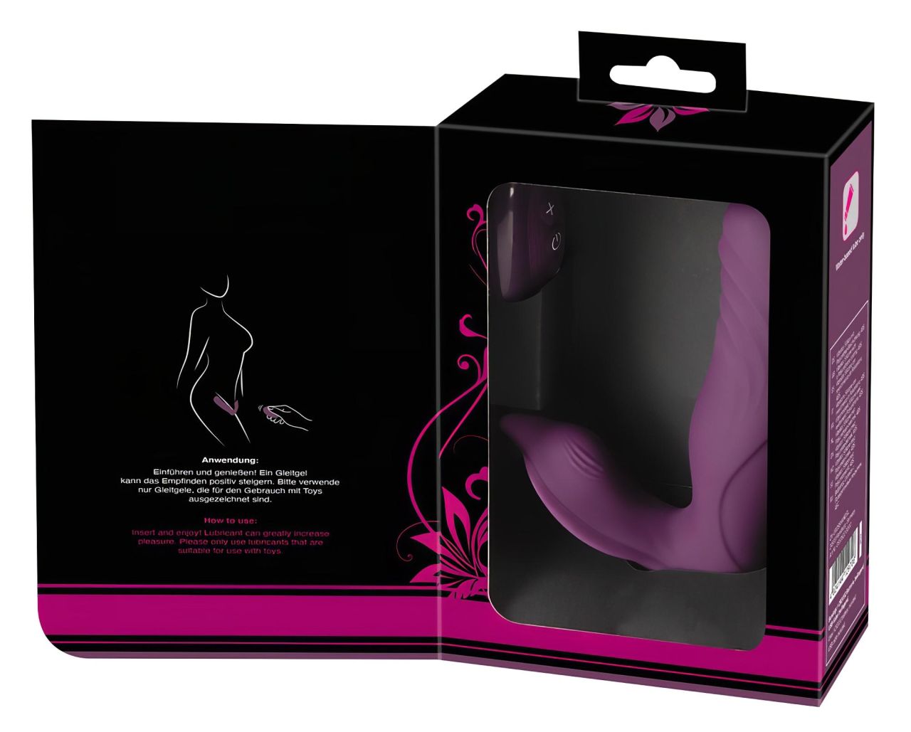 Javida RC - rádiós, 2 funkciós csikló vibrátor (lila)