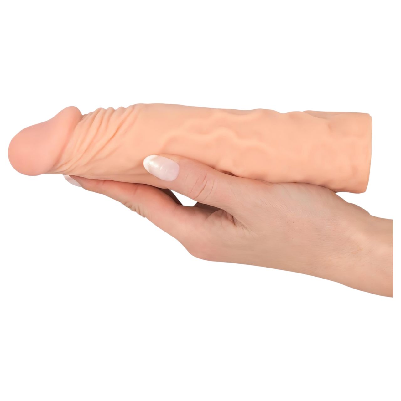 Nature Skin - hosszabbító, vastagító péniszköpeny (19,5cm) Nature Skin - hosszabbító, vastagító péniszköpeny (19,5cm)