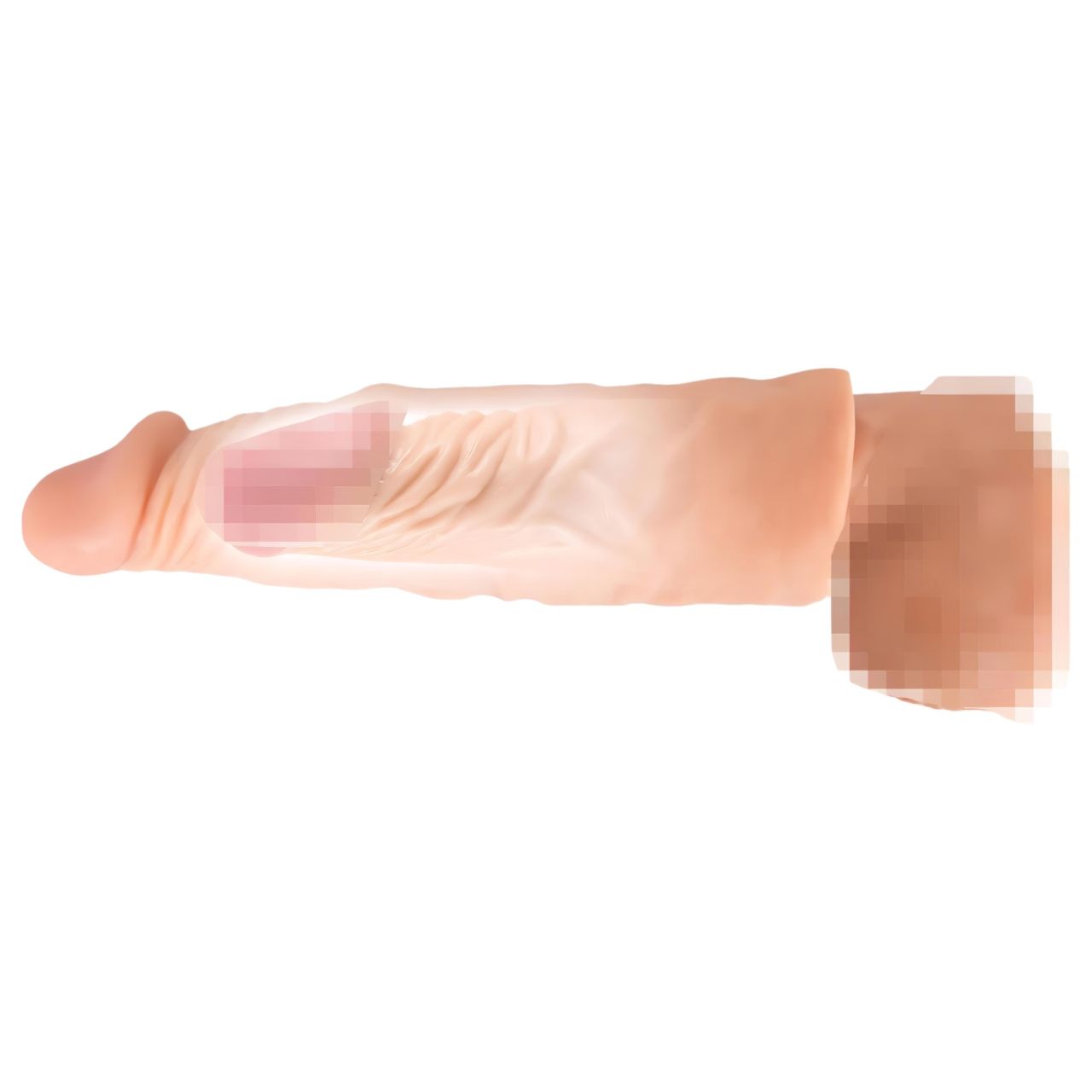 Nature Skin - hosszabbító, vastagító péniszköpeny (19,5cm) Nature Skin - hosszabbító, vastagító péniszköpeny (19,5cm)