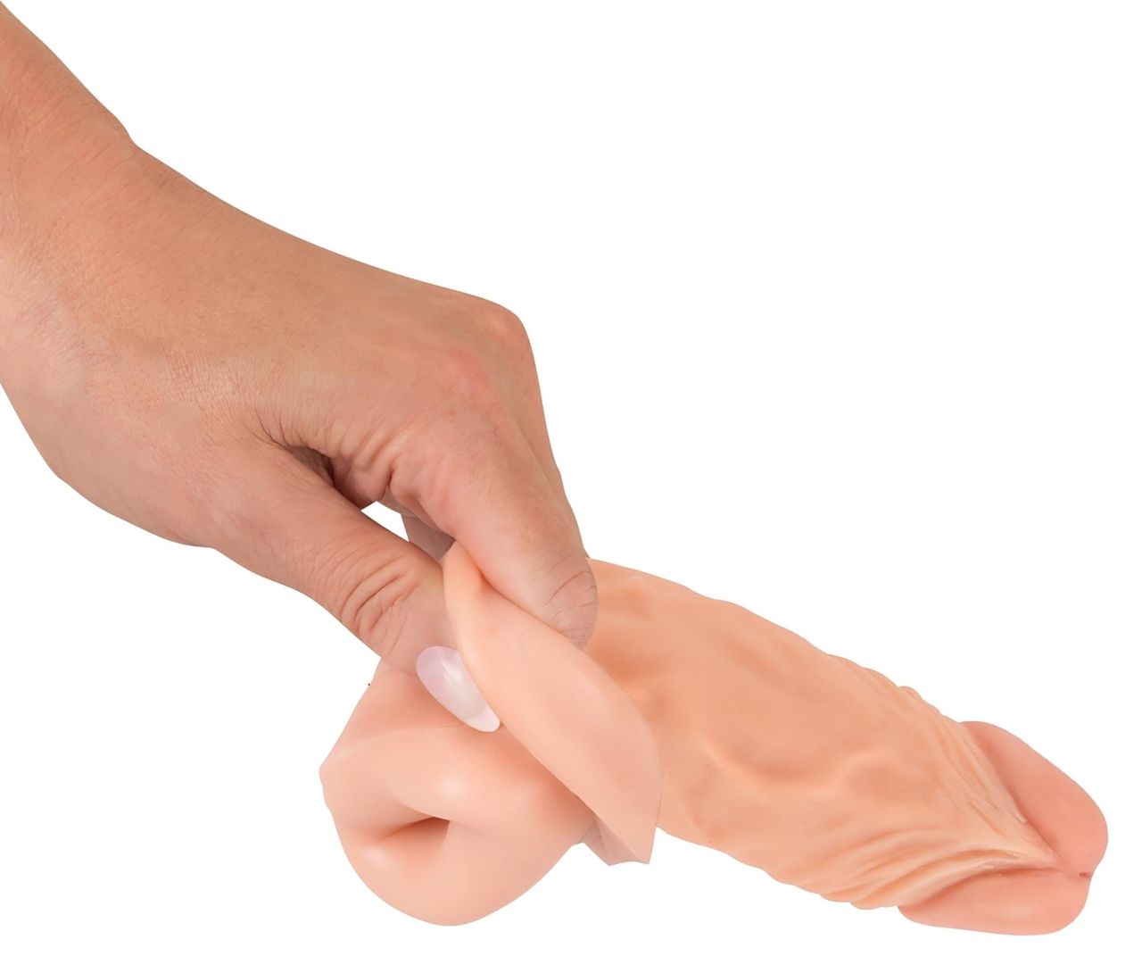 Nature Skin - hosszabbító, vastagító péniszköpeny (19,5cm) Nature Skin - hosszabbító, vastagító péniszköpeny (19,5cm)