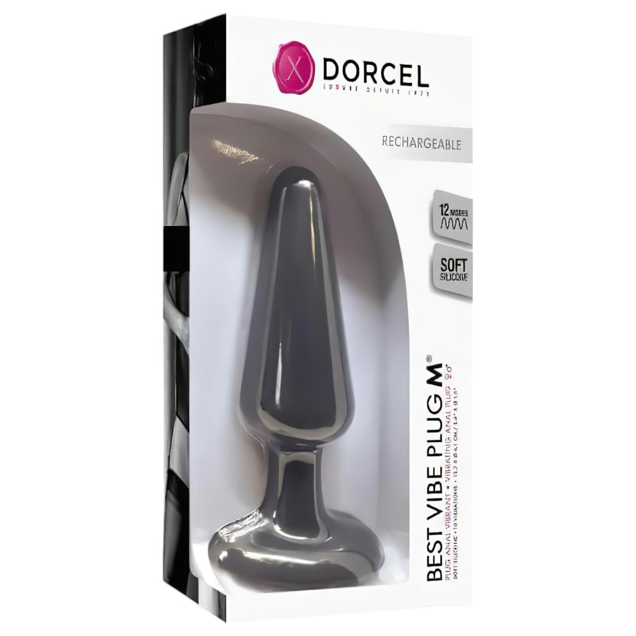 Dorcel Best Vibe Plug M - akkus, anál vibrátor (fekete) Dorcel Best Vibe Plug M - akkus, anál vibrátor (fekete)