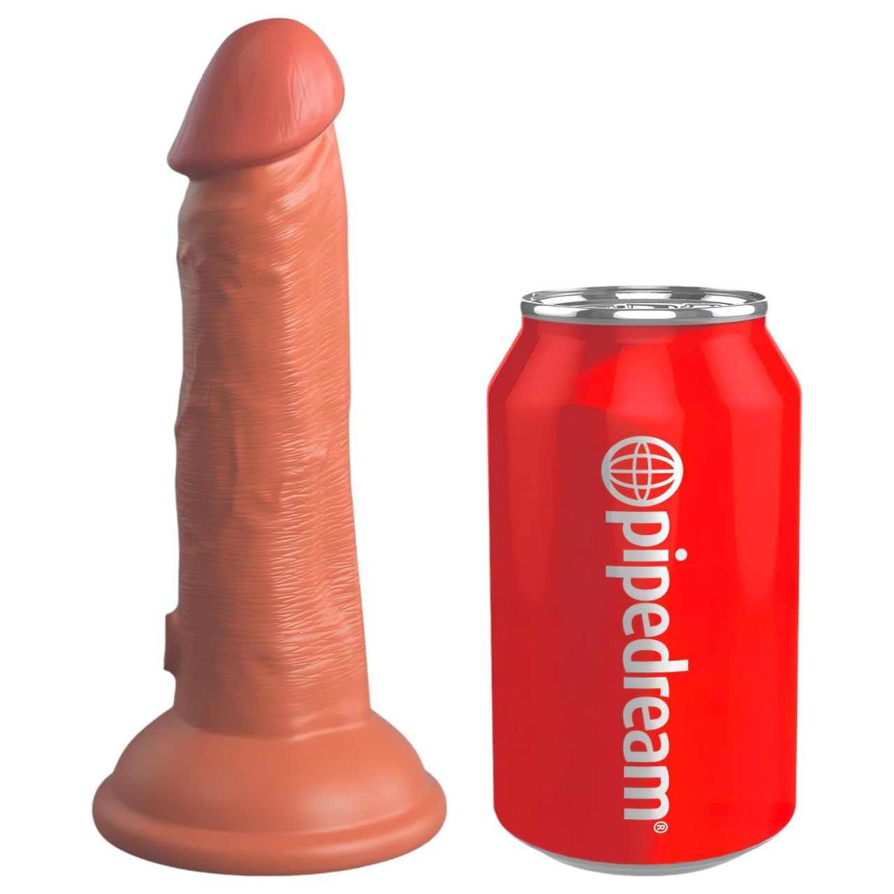 King Cock Elite 6 - tapadókorongos, élethű dildó (15cm) - sötét King Cock Elite 6 - tapadókorongos, élethű dildó (15cm) - sötét