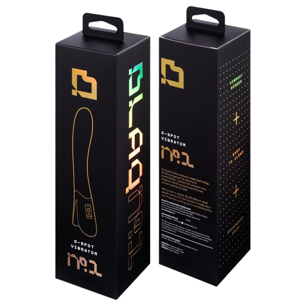 BLAQ - digitális G-pont vibrátor (fekete) BLAQ - digitális G-pont vibrátor (fekete)