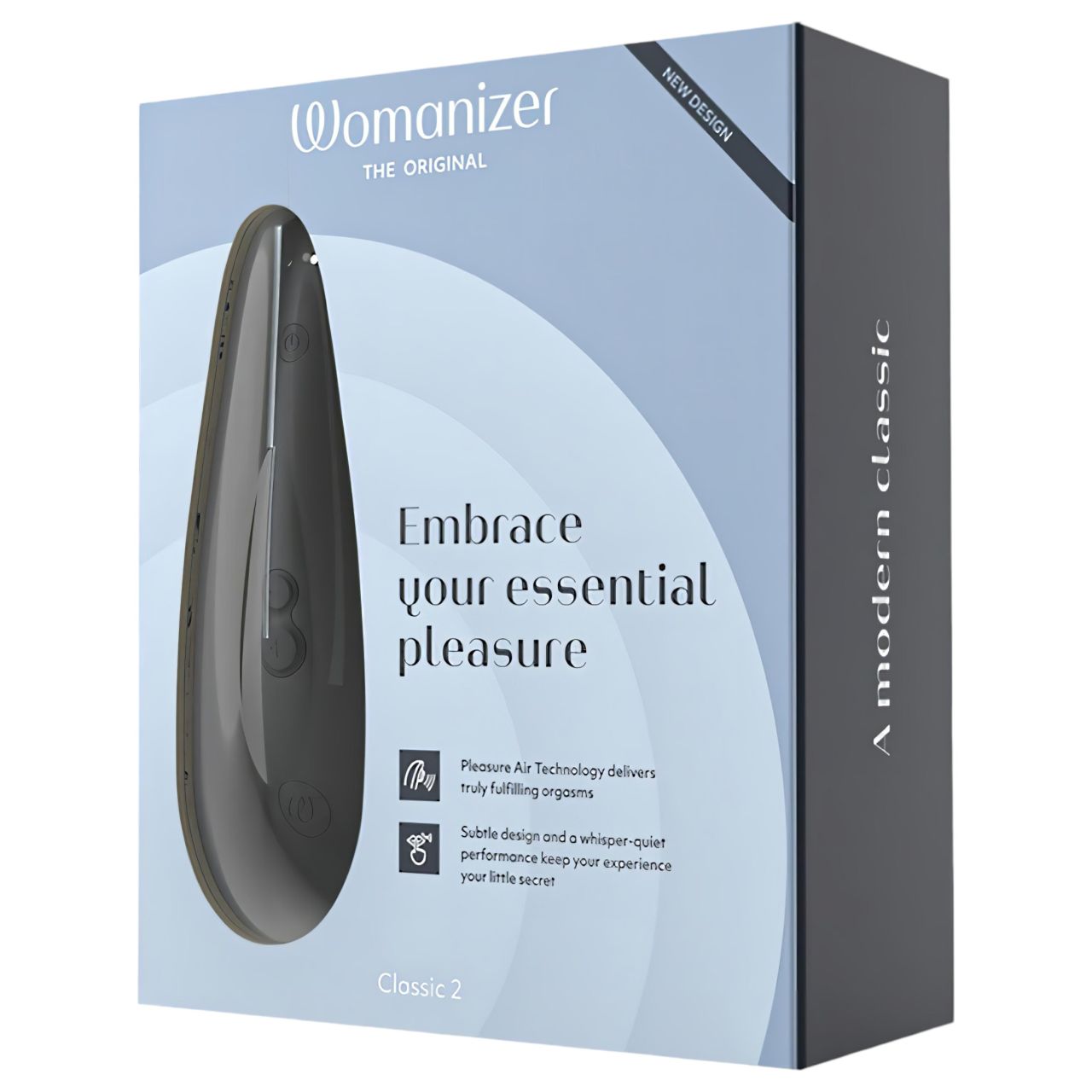 Womanizer Classic 2 - akkus, léghullámos csiklóizgató (fekete) Womanizer Classic 2 - akkus, léghullámos csiklóizgató (fekete)