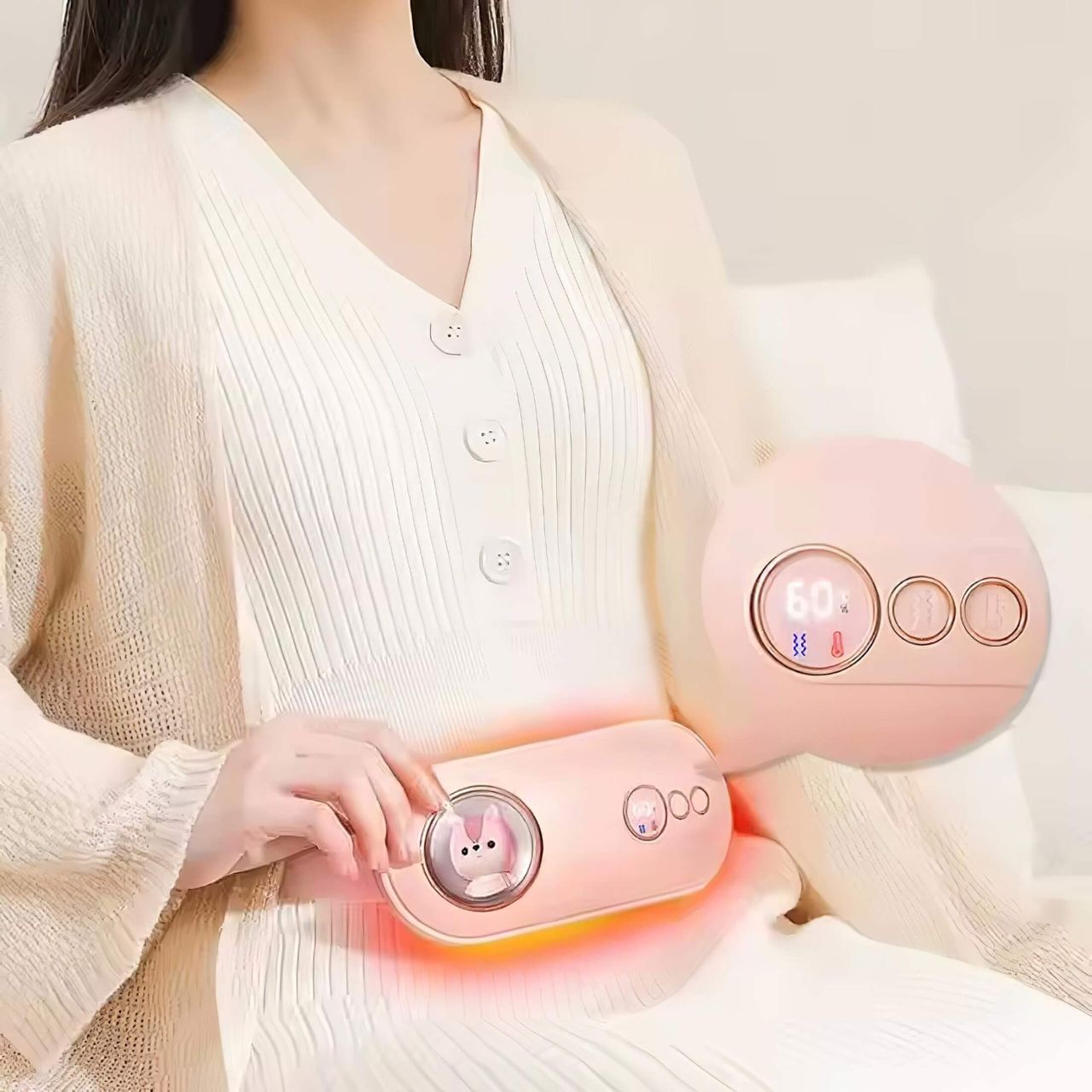 EMS - Menstruációs masszírozó öv (fehér) EMS - Menstruációs masszírozó öv (fehér)