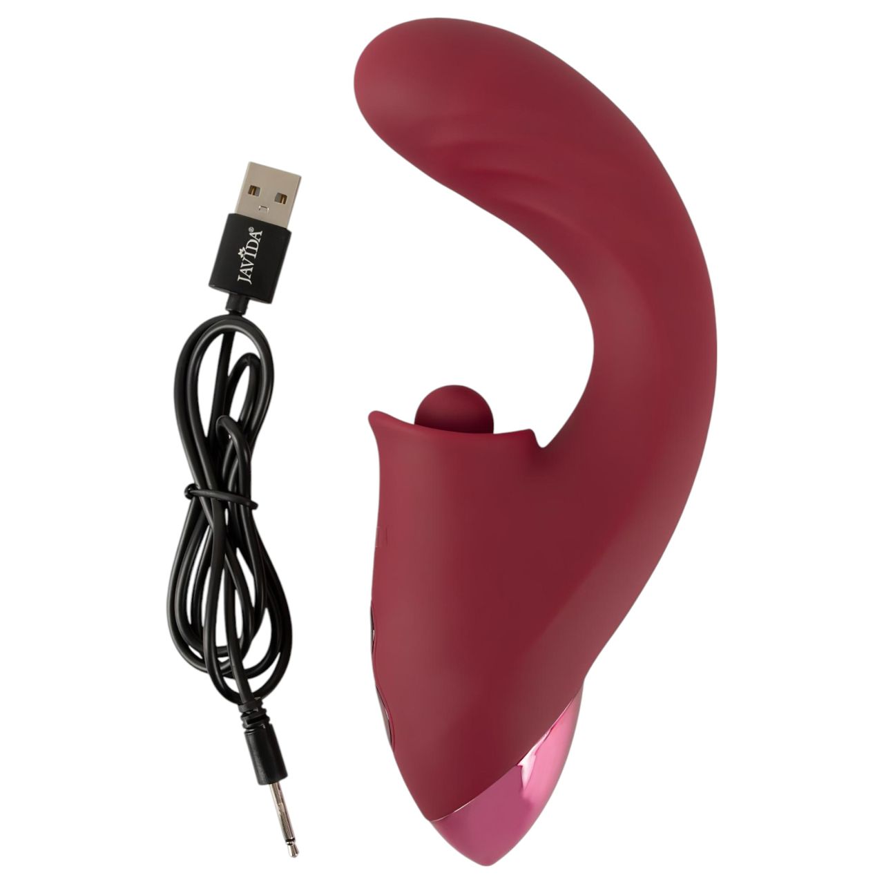 Javida - 3in1 nyelves vibrátor (piros) Javida - 3in1 nyelves vibrátor (piros)