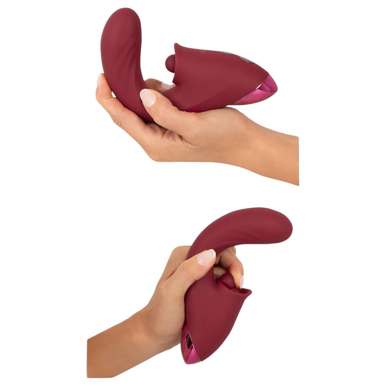 Javida - 3in1 nyelves vibrátor (piros) Javida - 3in1 nyelves vibrátor (piros)