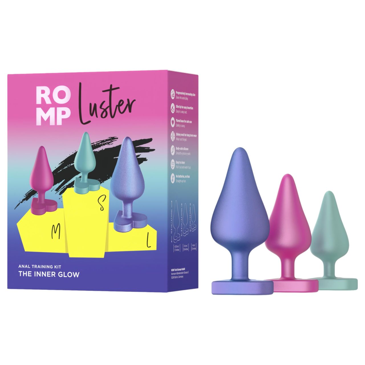 ROMP Luster - anál tréning szett (3db) ROMP Luster - anál tréning szett (3db)