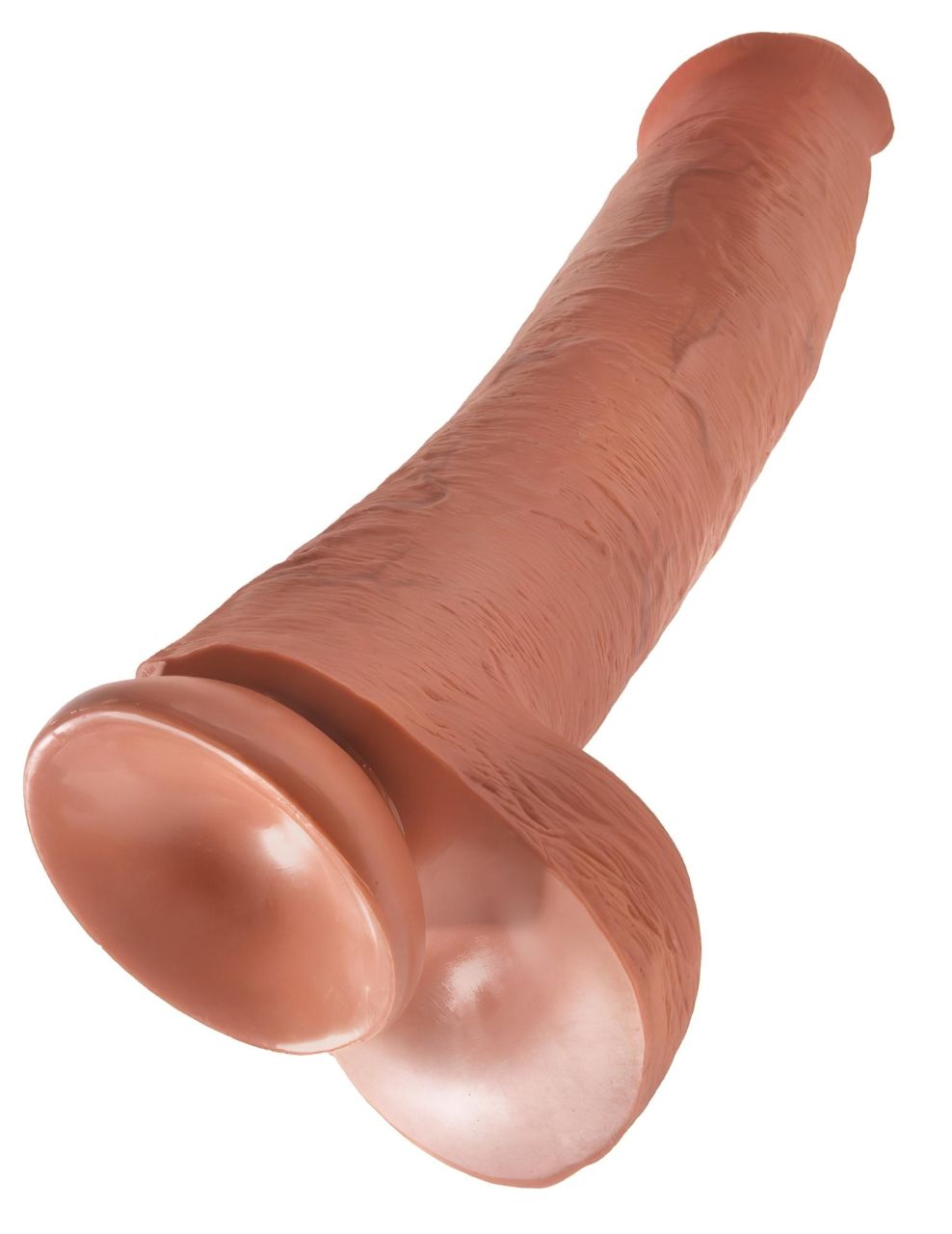 King Cock 15 - óriás dildó (38cm) - sötét natúr King Cock 15 - óriás dildó (38cm) - sötét natúr