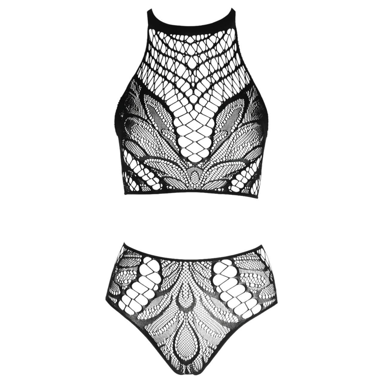 / NO:XQSE - két részes necc ruha - fekete (S-L) / NO:XQSE - két részes necc ruha - fekete (S-L)