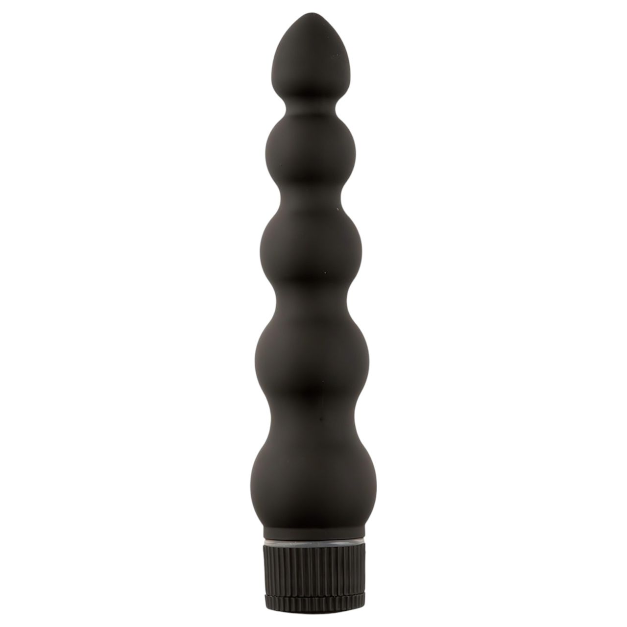 Black Magic 7 - merev 5 gyöngyös anál vibrátor (fekete) Black Magic 7 - merev 5 gyöngyös anál vibrátor (fekete)