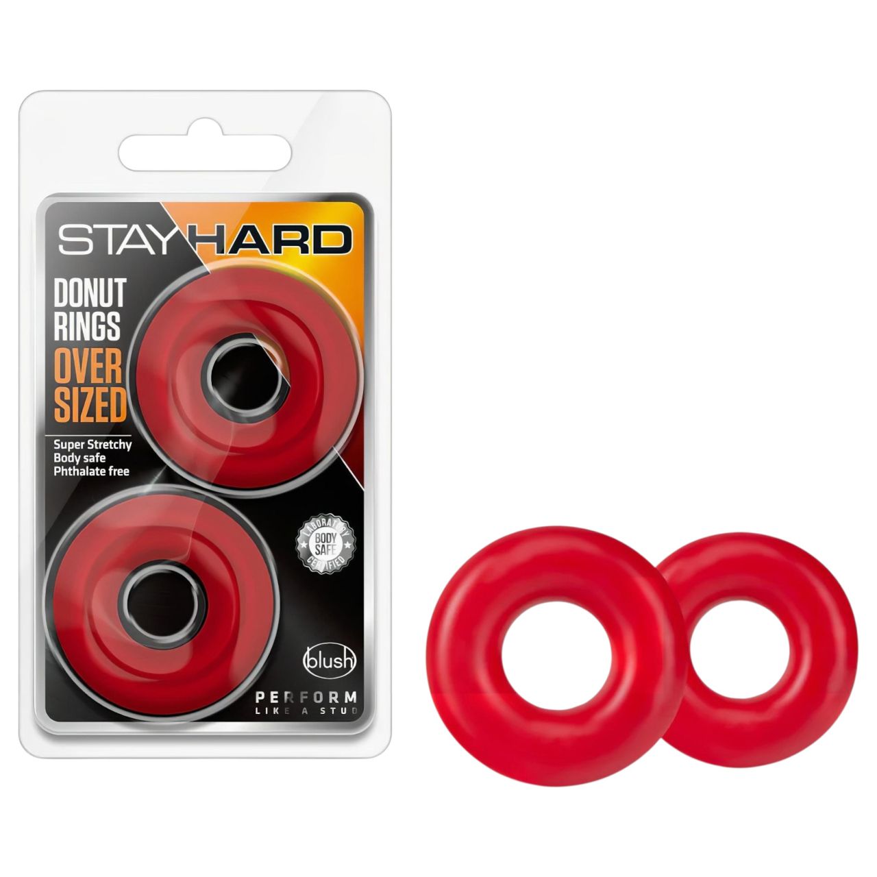 Stay Hard Donuts - péniszgyűrű szett (piros) Stay Hard Donuts - péniszgyűrű szett (piros)