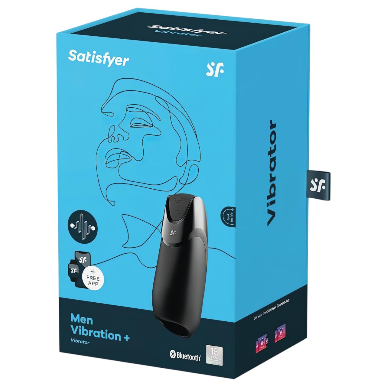Satisfyer Men - okos maszturbátor (fekete) Satisfyer Men - okos maszturbátor (fekete)