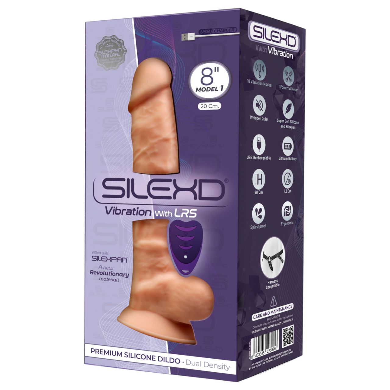 Silexd 8 - távirányítós, herés vibrátor (natúr) Silexd 8 - távirányítós, herés vibrátor (natúr)