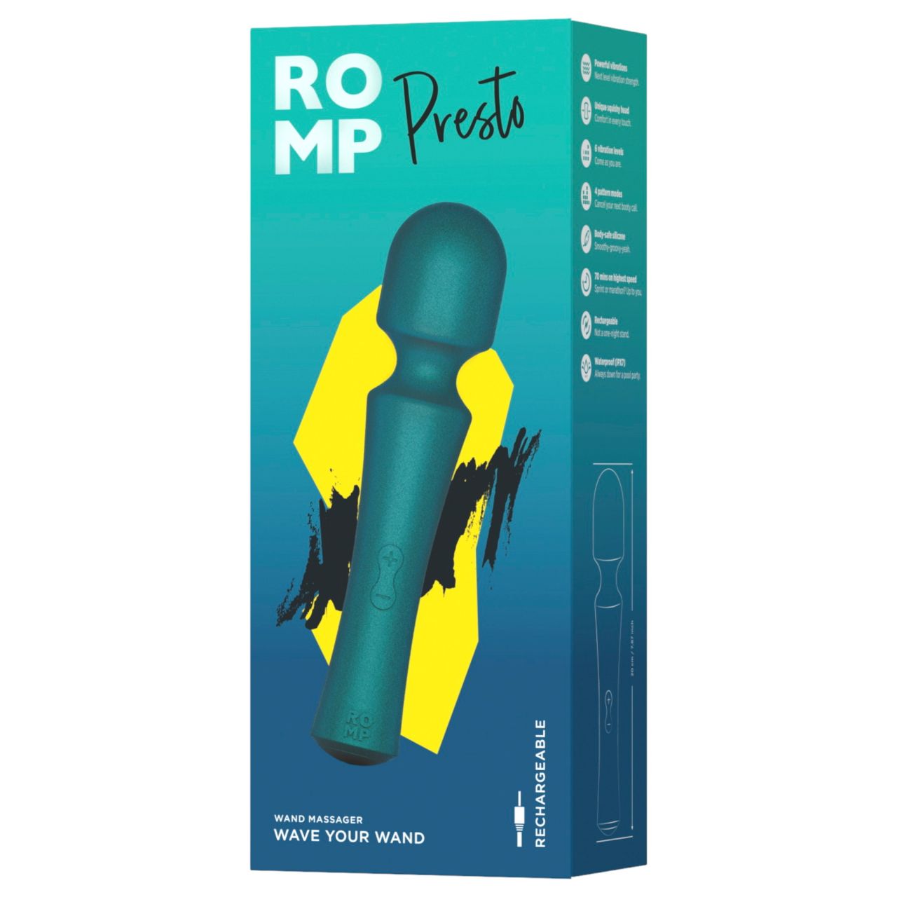 ROMP Presto - masszírozó vibrátor (zöld)