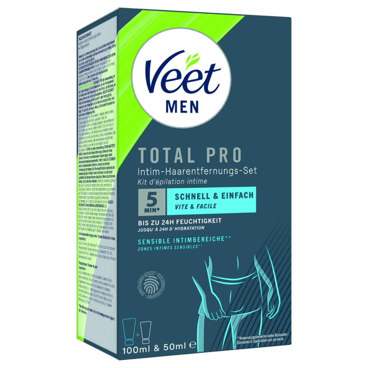 Veet - intim szőrtelenítő krém és balzsam férfiaknak (100+50ml) Veet - intim szőrtelenítő krém és balzsam férfiaknak (100+50ml)