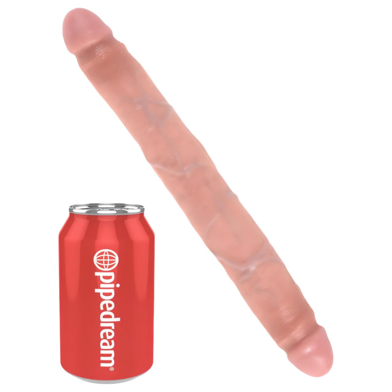King Cock 12 Slim - élethű dupla dildó (31cm) - natúr King Cock 12 Slim - élethű dupla dildó (31cm) - natúr