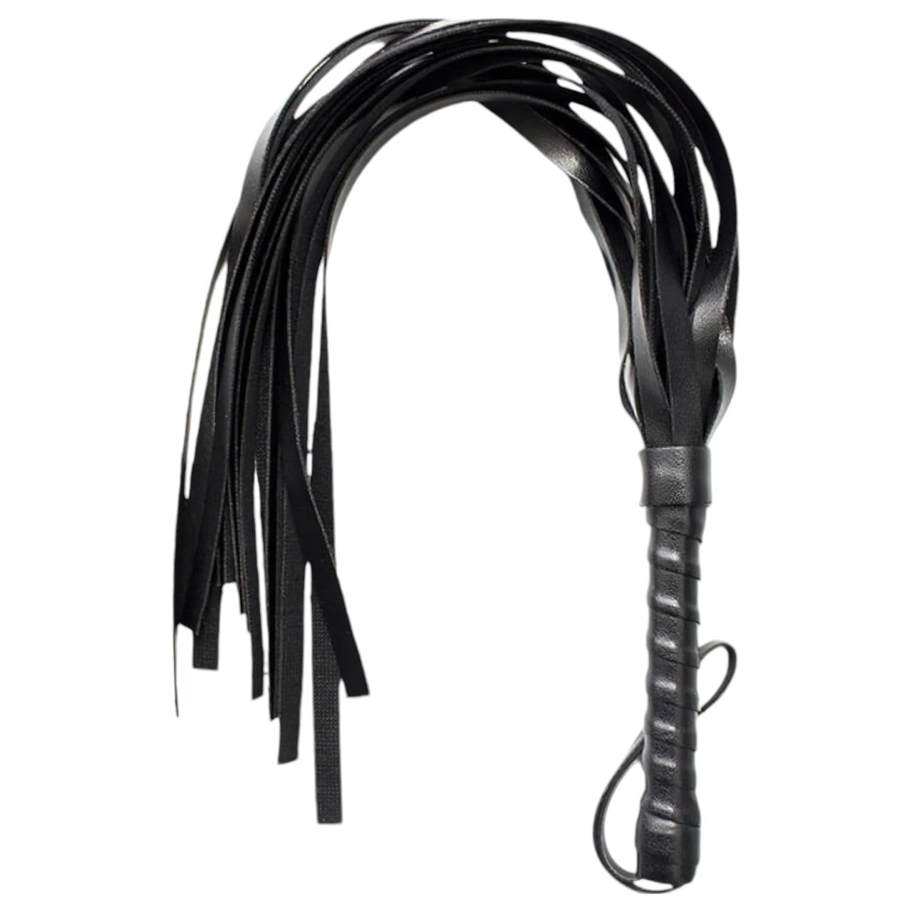 Műbőr korbács - fekete (42cm) Műbőr korbács - fekete (42cm)
