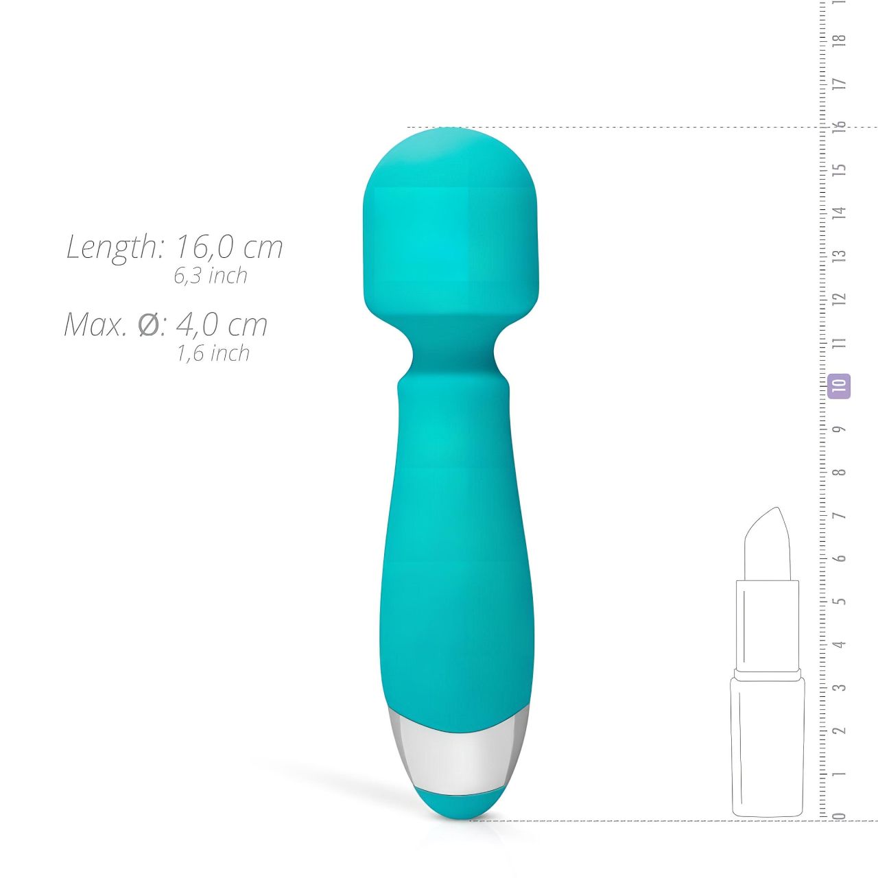 Good Vibes Aida - vízálló masszírozó vibrátor (türkiz) Good Vibes Aida - vízálló masszírozó vibrátor (türkiz)