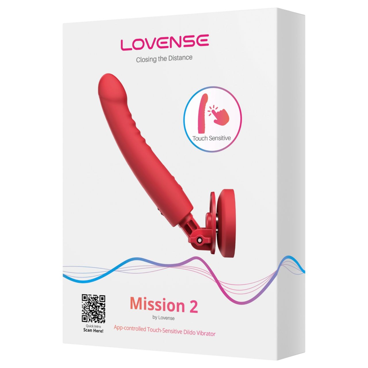 Lovense Mission 2 - okos vibrátor tapadókoronggal (piros) Lovense Mission 2 - okos vibrátor tapadókoronggal (piros)