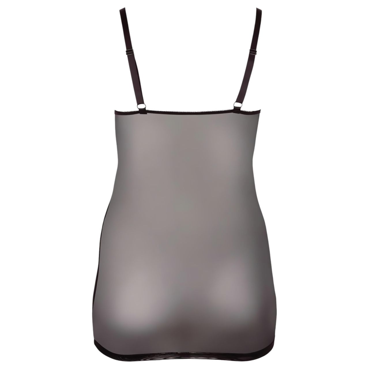 Cottelli Plus Size - csipkés átlátszó hálóing (fekete) Cottelli Plus Size - csipkés átlátszó hálóing (fekete)