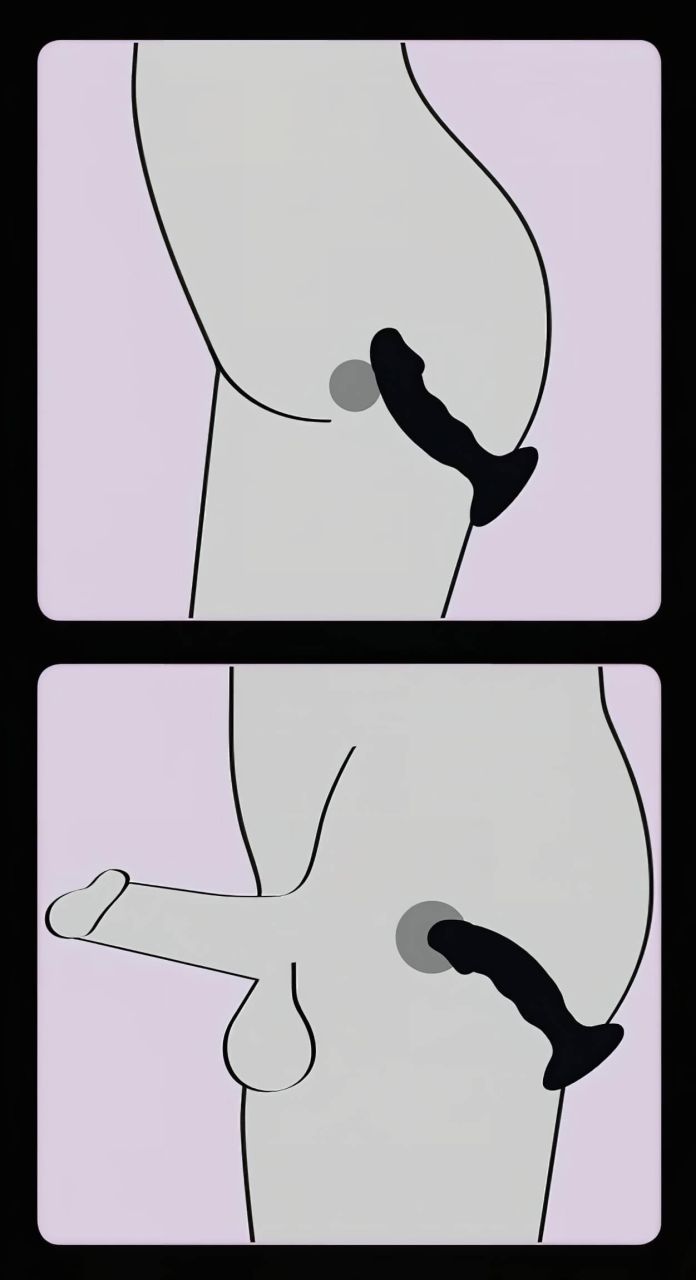 Black Velvets - akkus, péniszes anál vibrátor (fekete)