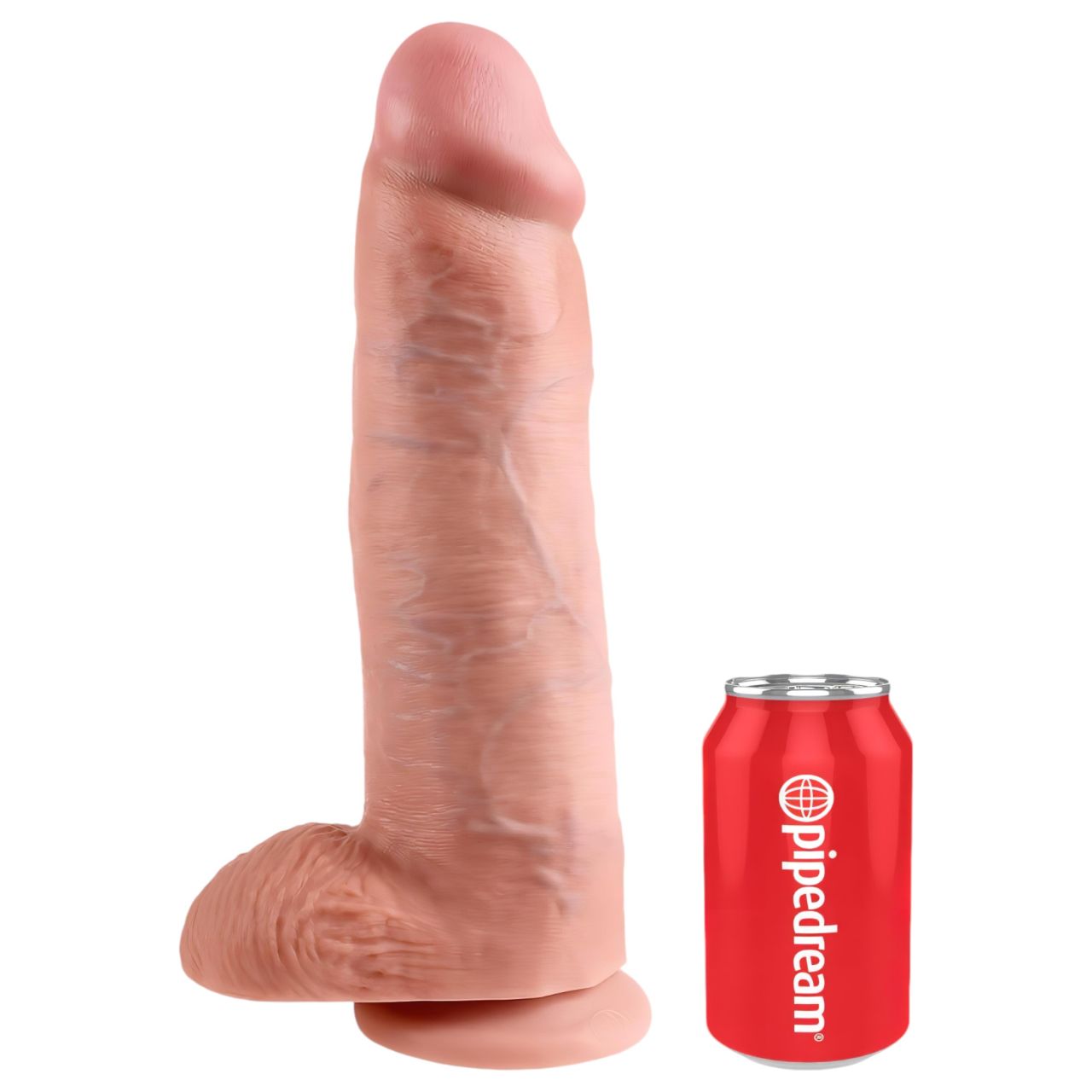 King Cock 12 herés nagy dildó (30 cm) - natúr King Cock 12 herés nagy dildó (30 cm) - natúr