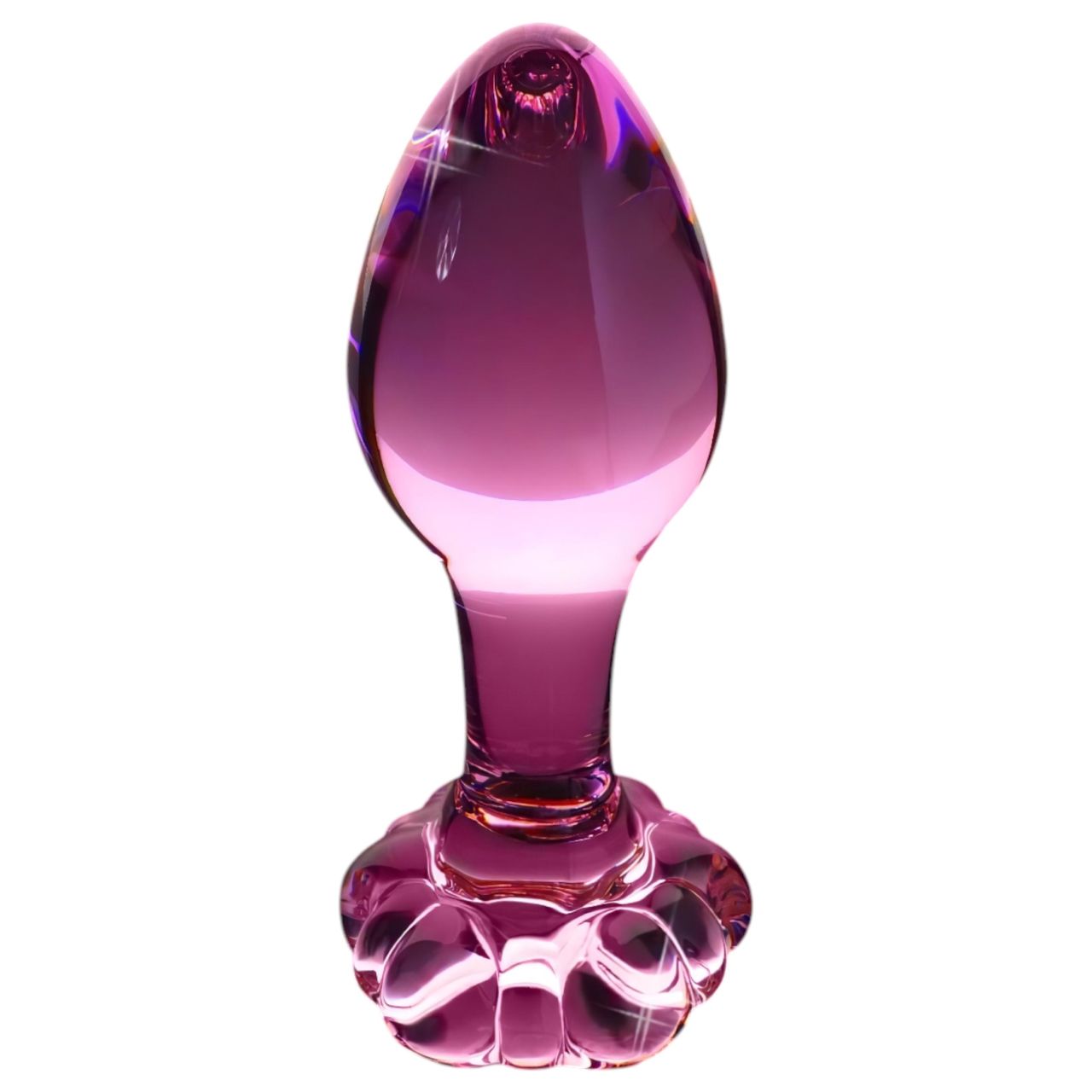 Icicles No. 48 - virágos üveg anál kúp (pink) Icicles No. 48 - virágos üveg anál kúp (pink)