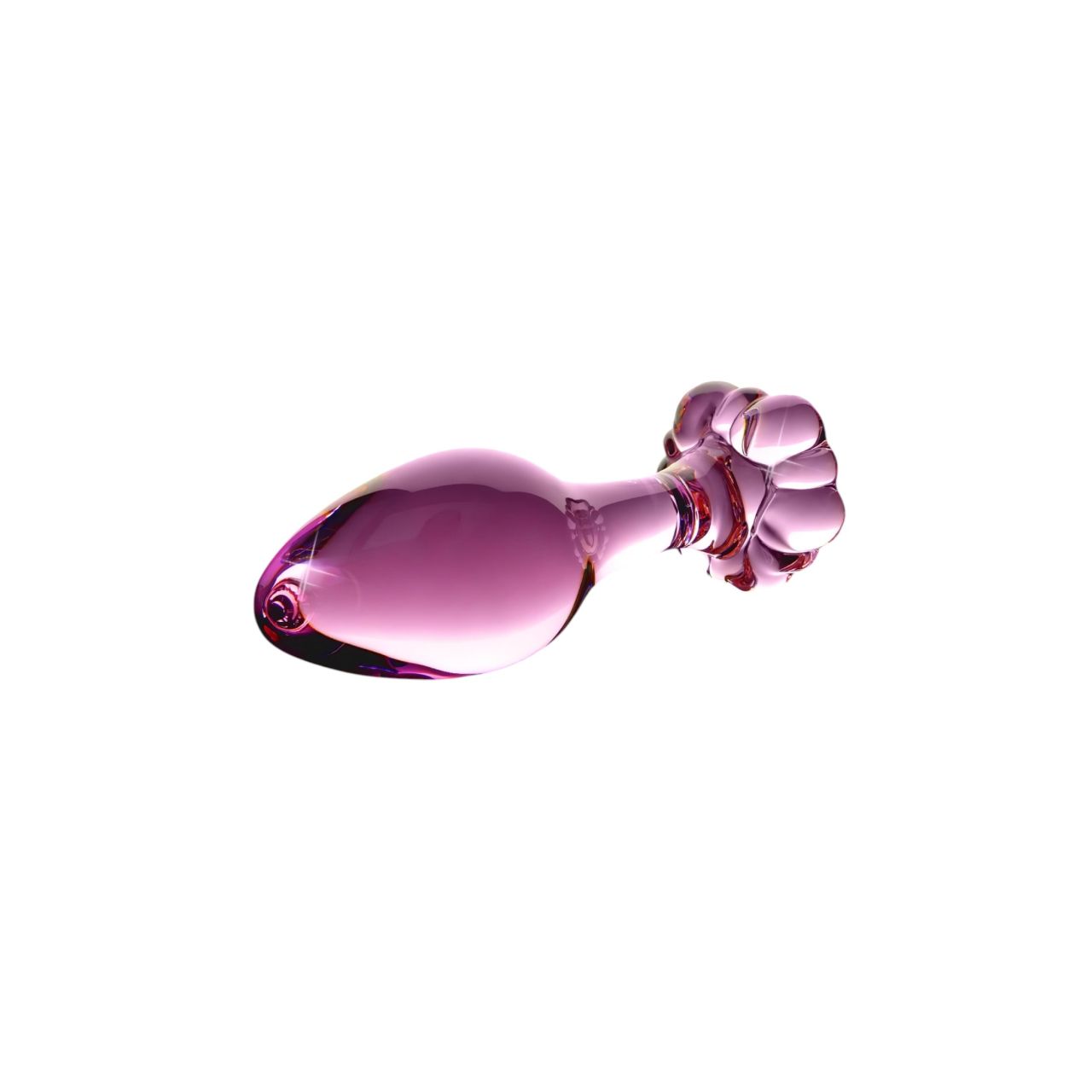 Icicles No. 48 - virágos üveg anál kúp (pink) Icicles No. 48 - virágos üveg anál kúp (pink)