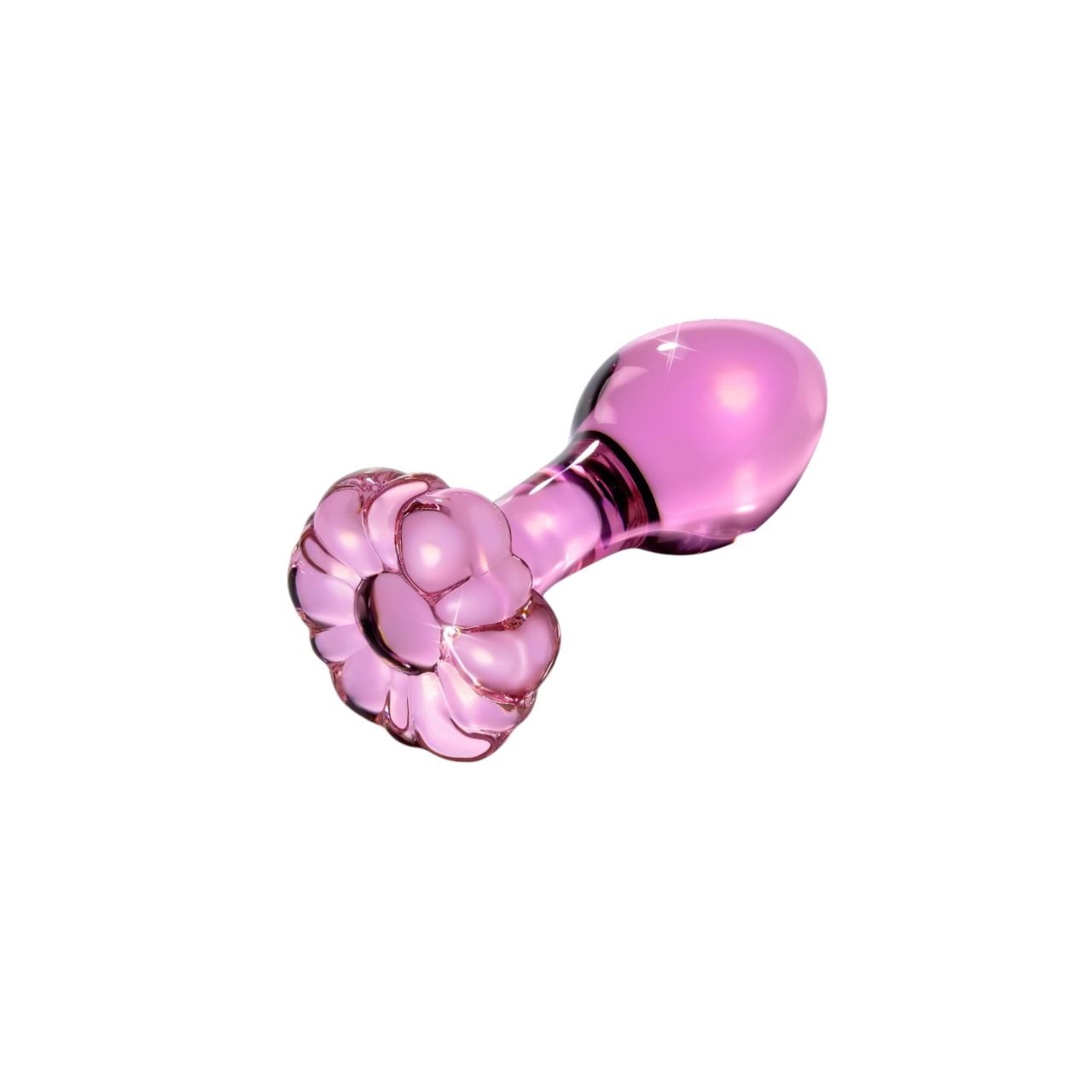 Icicles No. 48 - virágos üveg anál kúp (pink) Icicles No. 48 - virágos üveg anál kúp (pink)