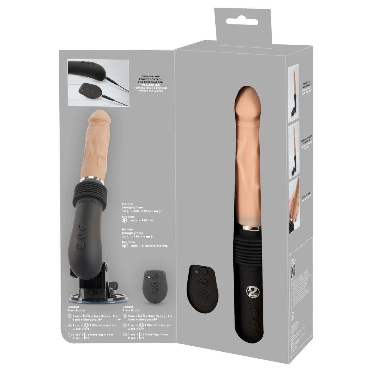 You2Toys RC Fucking Machine Flesh - lökő vibrátor (natúr) You2Toys RC Fucking Machine Flesh - lökő vibrátor (natúr)