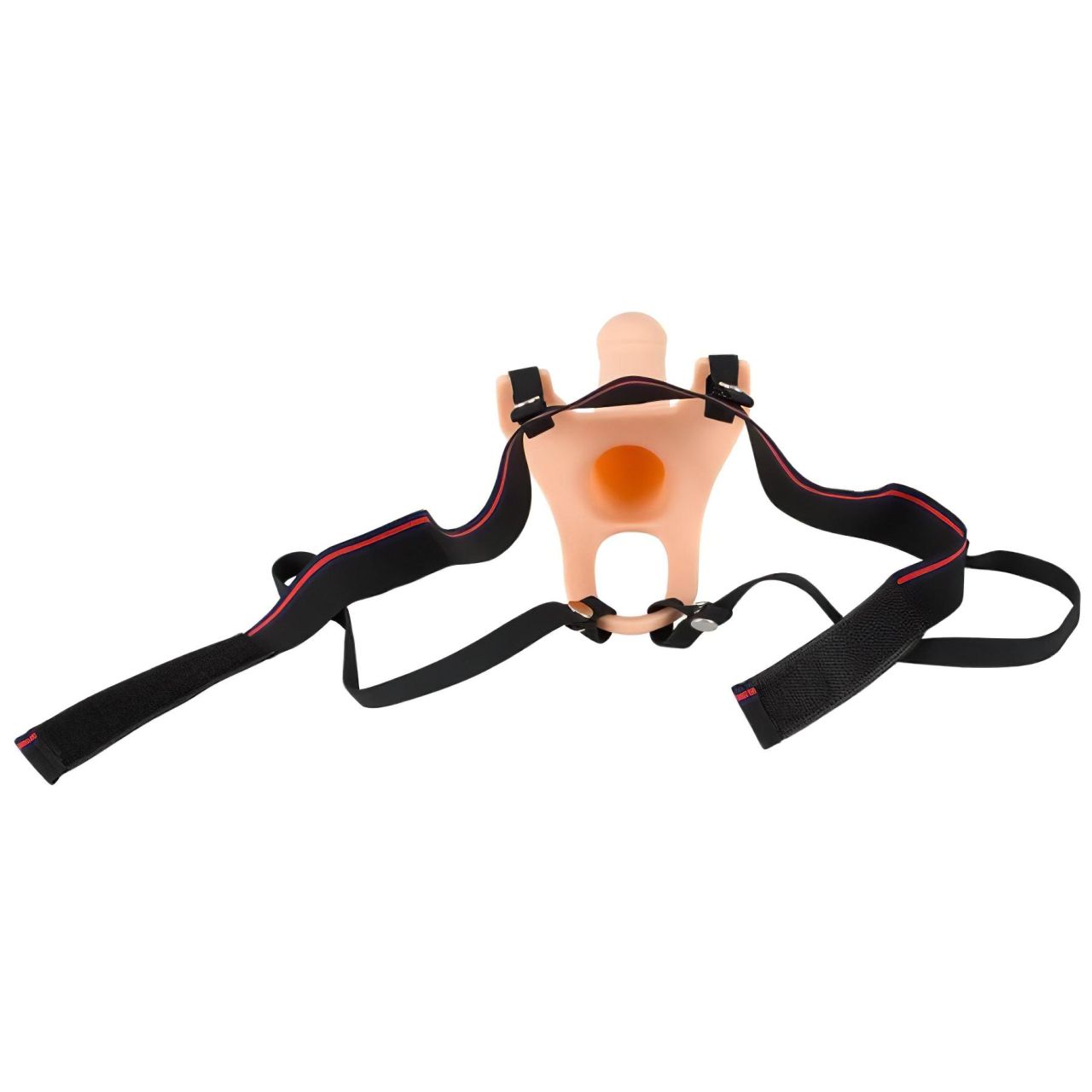 You2Toys - Strap-on - felcsatolható, üreges dildó (nagy) - natúr You2Toys - Strap-on - felcsatolható, üreges dildó (nagy) - natúr