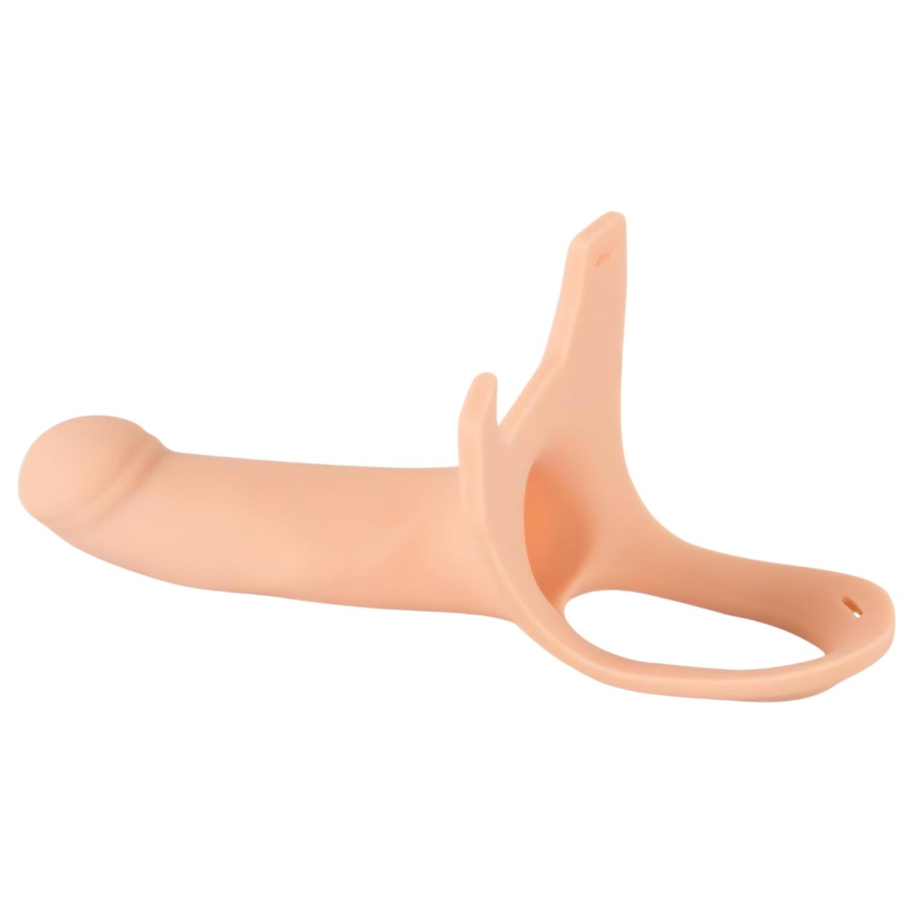 You2Toys - Strap-on - felcsatolható, üreges dildó (nagy) - natúr You2Toys - Strap-on - felcsatolható, üreges dildó (nagy) - natúr