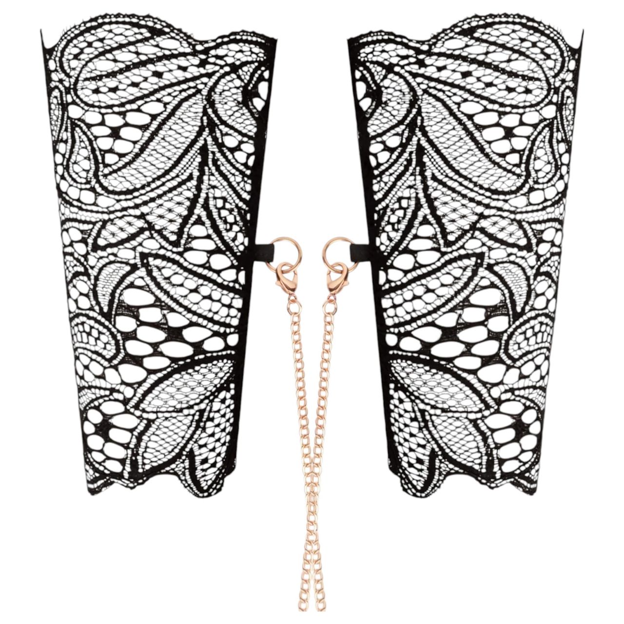 Rosy Gold - nyakörv és csukló bilincs (fekete) Rosy Gold - nyakörv és csukló bilincs (fekete)