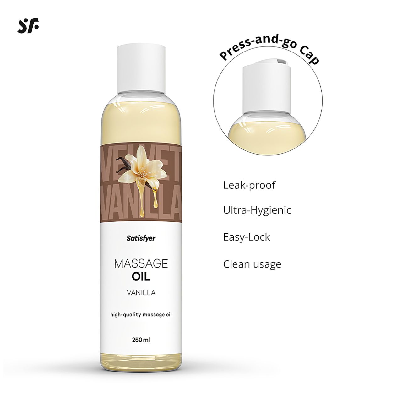 Satisfyer - masszázsolaj - vanília (250 ml)