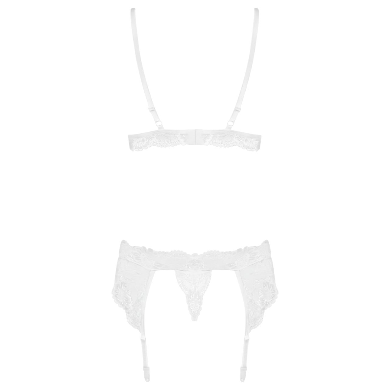 Obsessive 810-SEG-2 - csipke fehérnemű szett (fehér) Obsessive 810-SEG-2 - csipke fehérnemű szett (fehér)