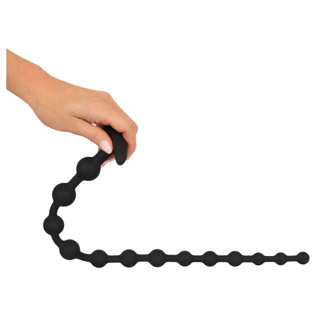 Black Velvets - gyöngyös anál dildó (fekete) Black Velvets - gyöngyös anál dildó (fekete)